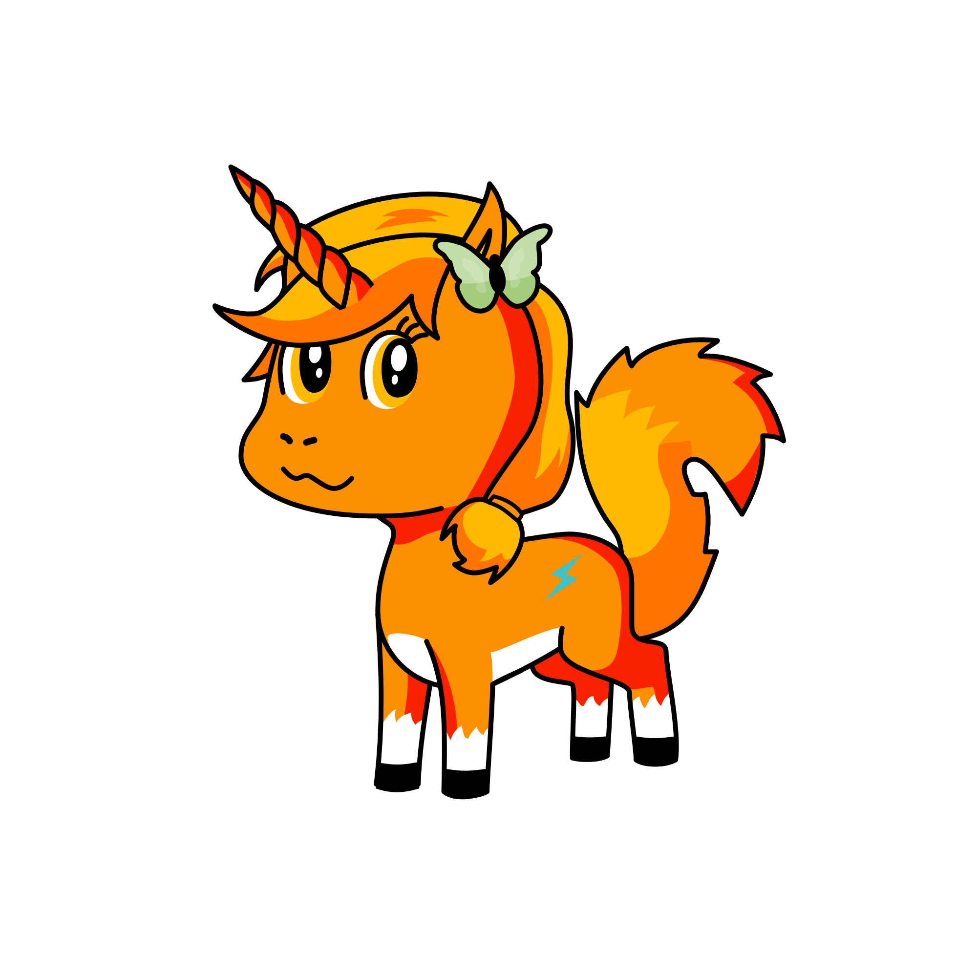 flame, the unicorn