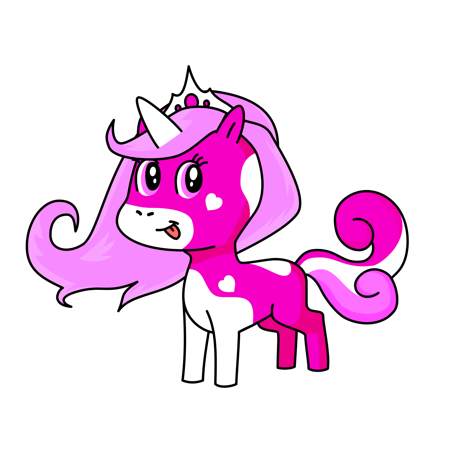 Pinky, the unicorn