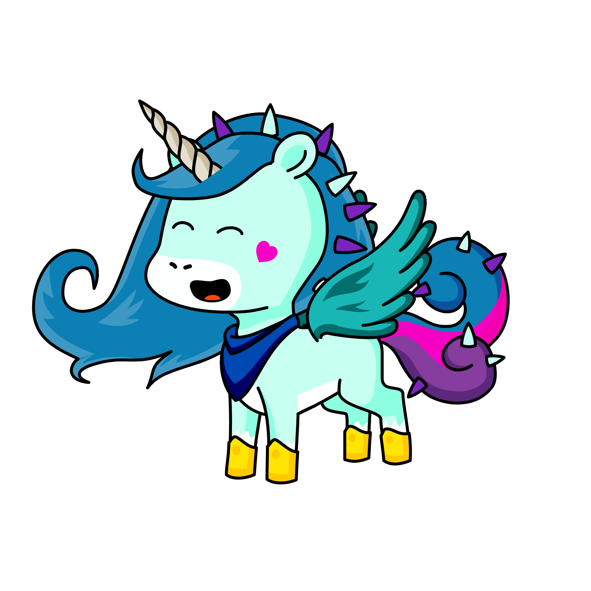 Cream, the unicorn