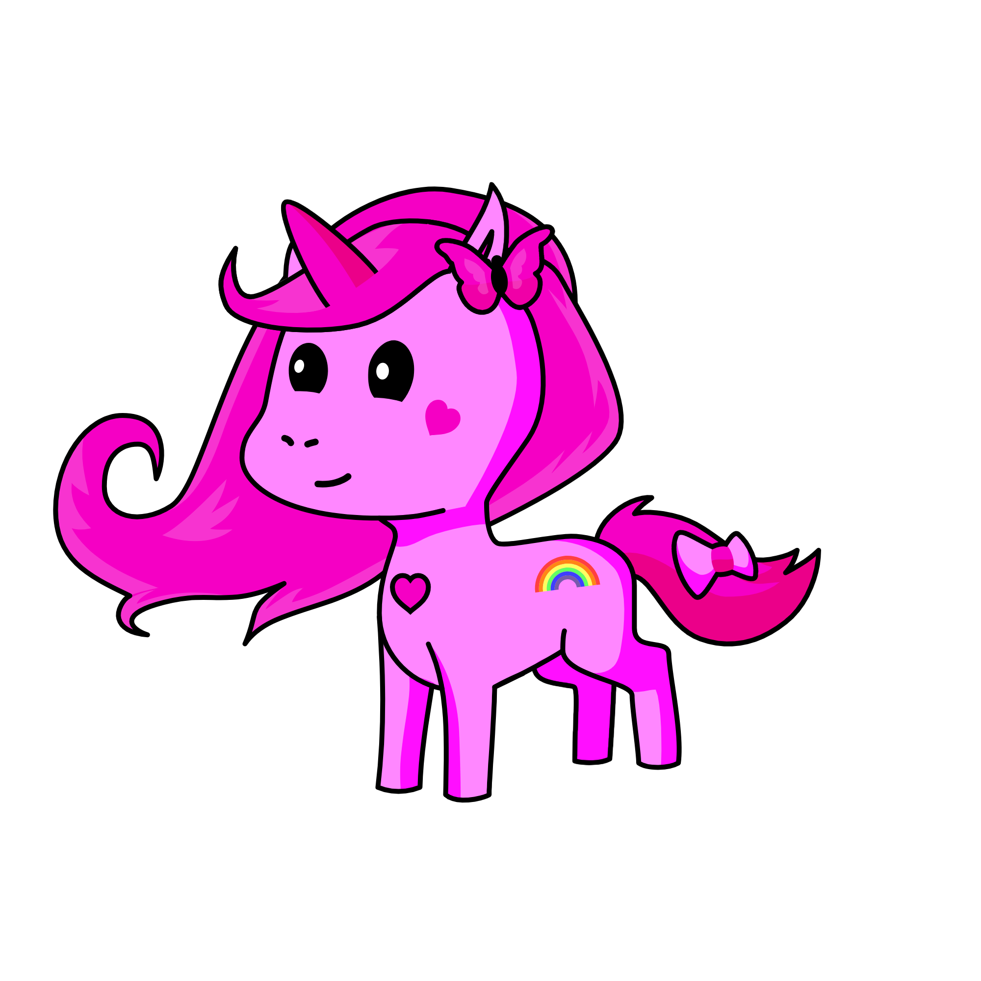 poppy from trolls , the unicorn