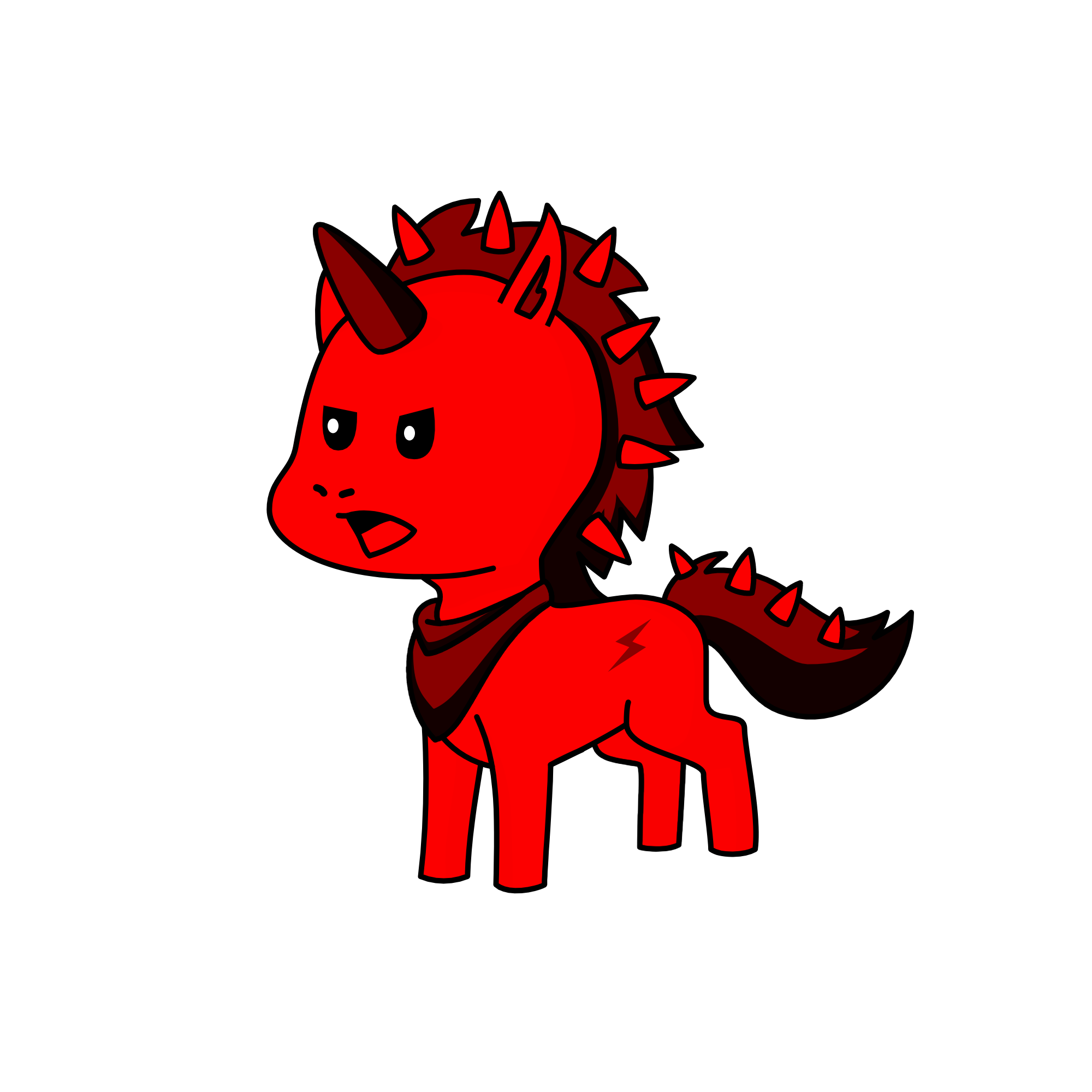 Barb from trolls, the unicorn