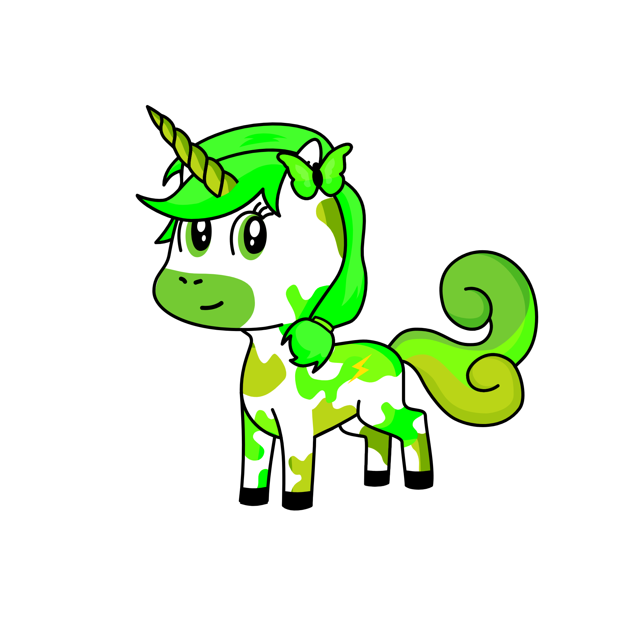 greeny, the unicorn