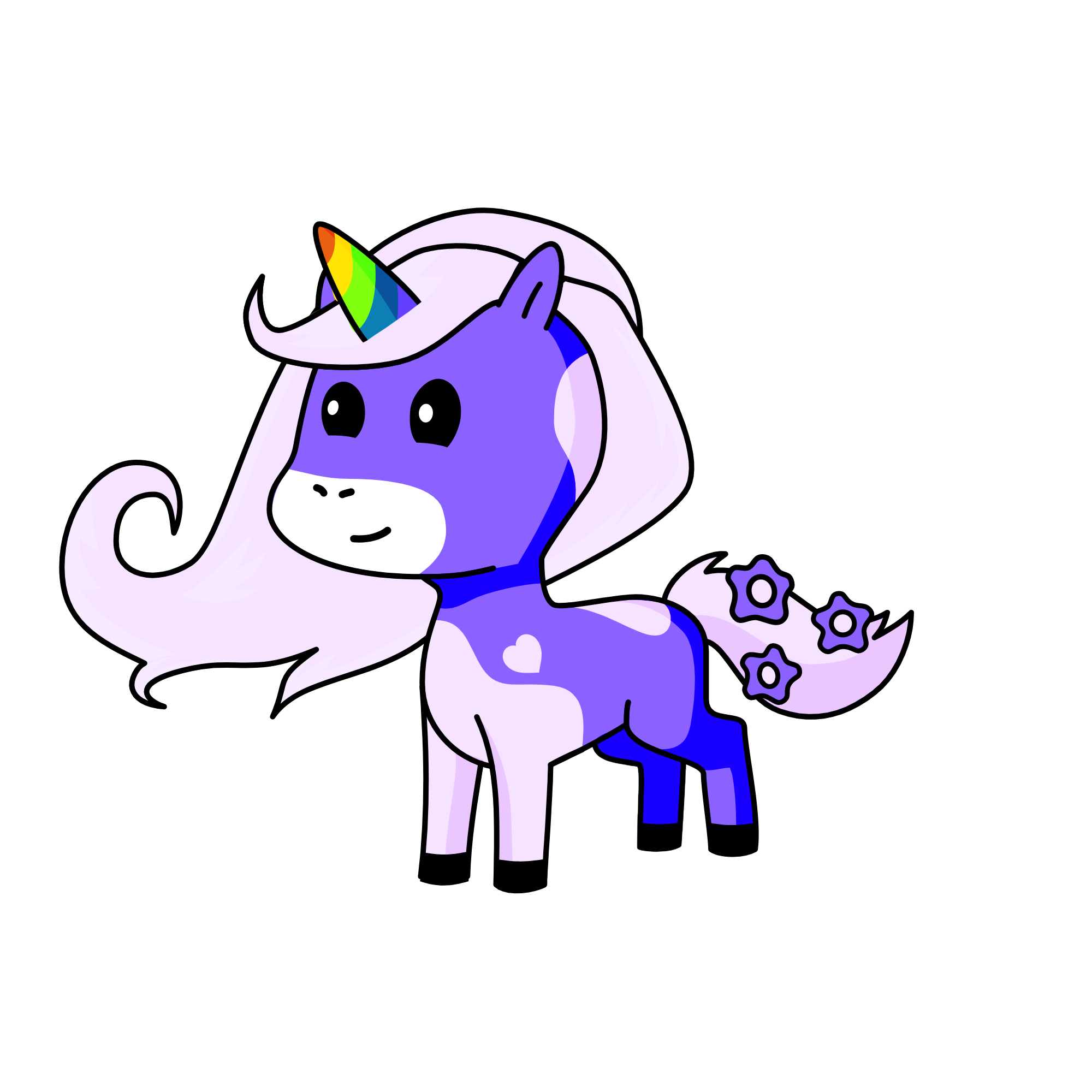 purple, the unicorn