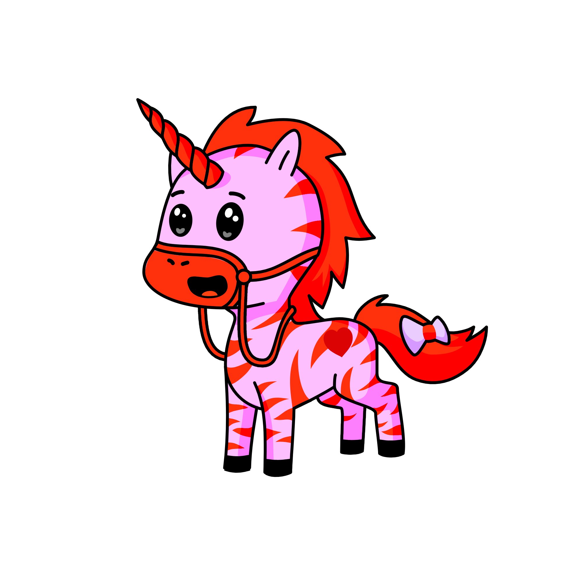 red cool, the unicorn