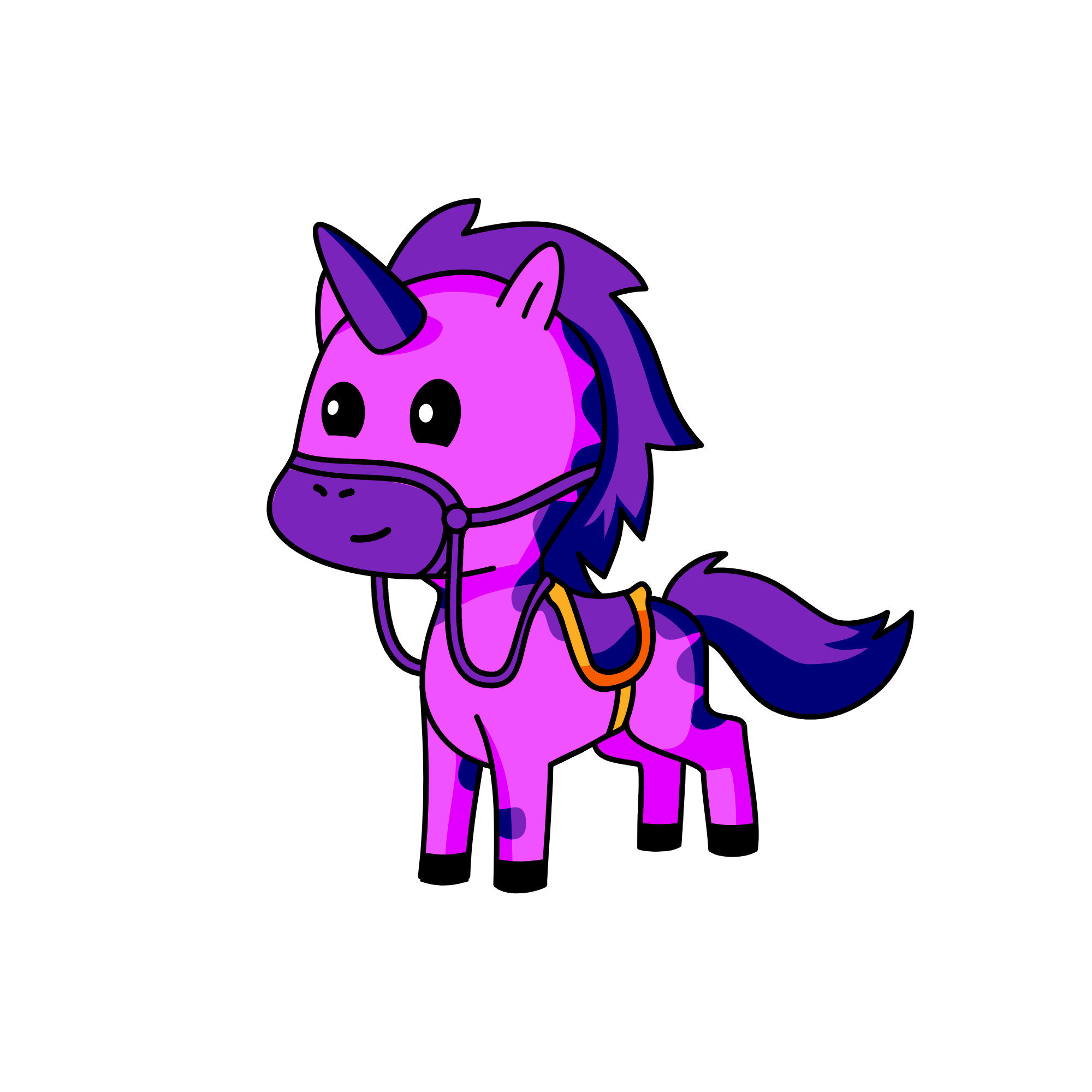 purple, the unicorn