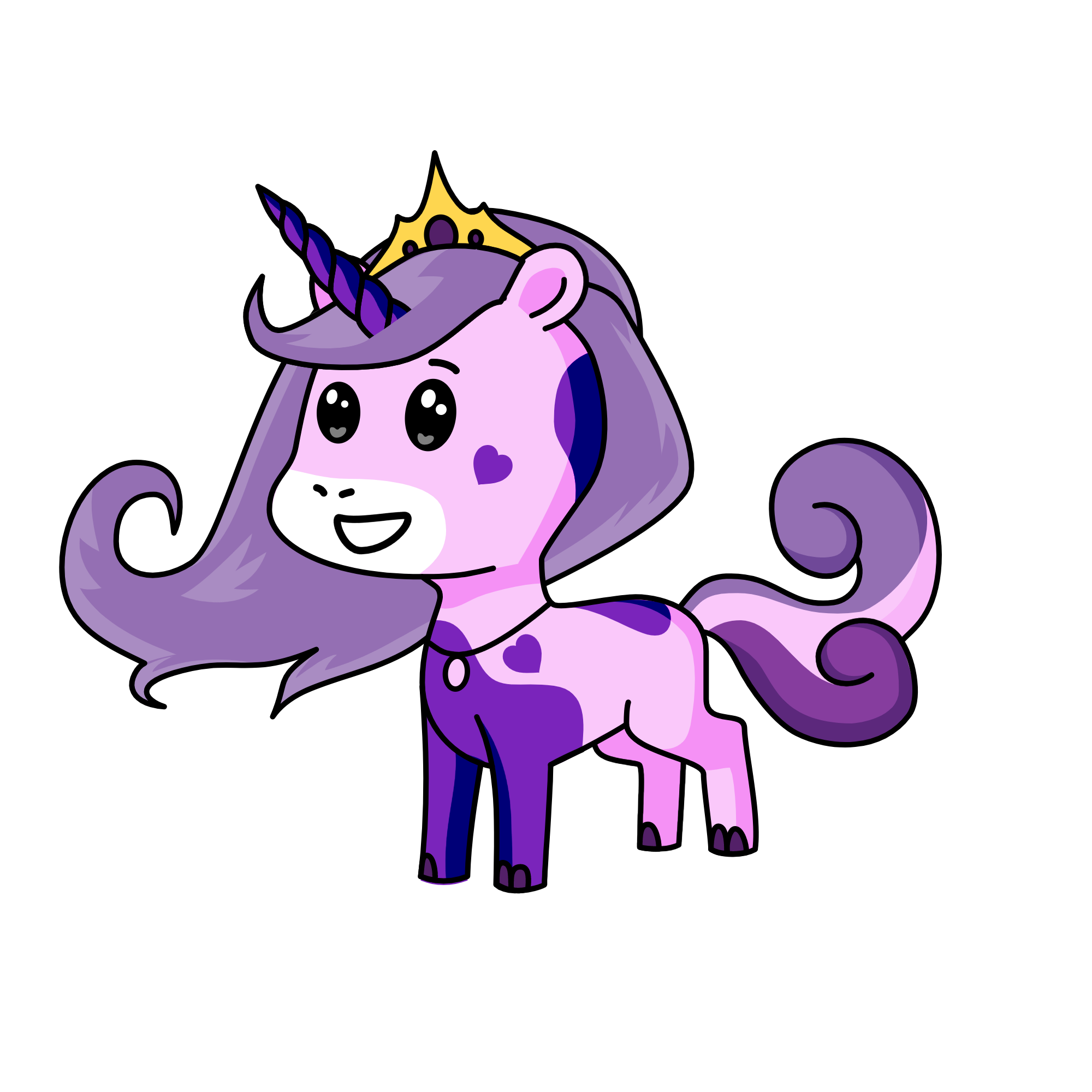 PURPLE UNICORN, the unicorn