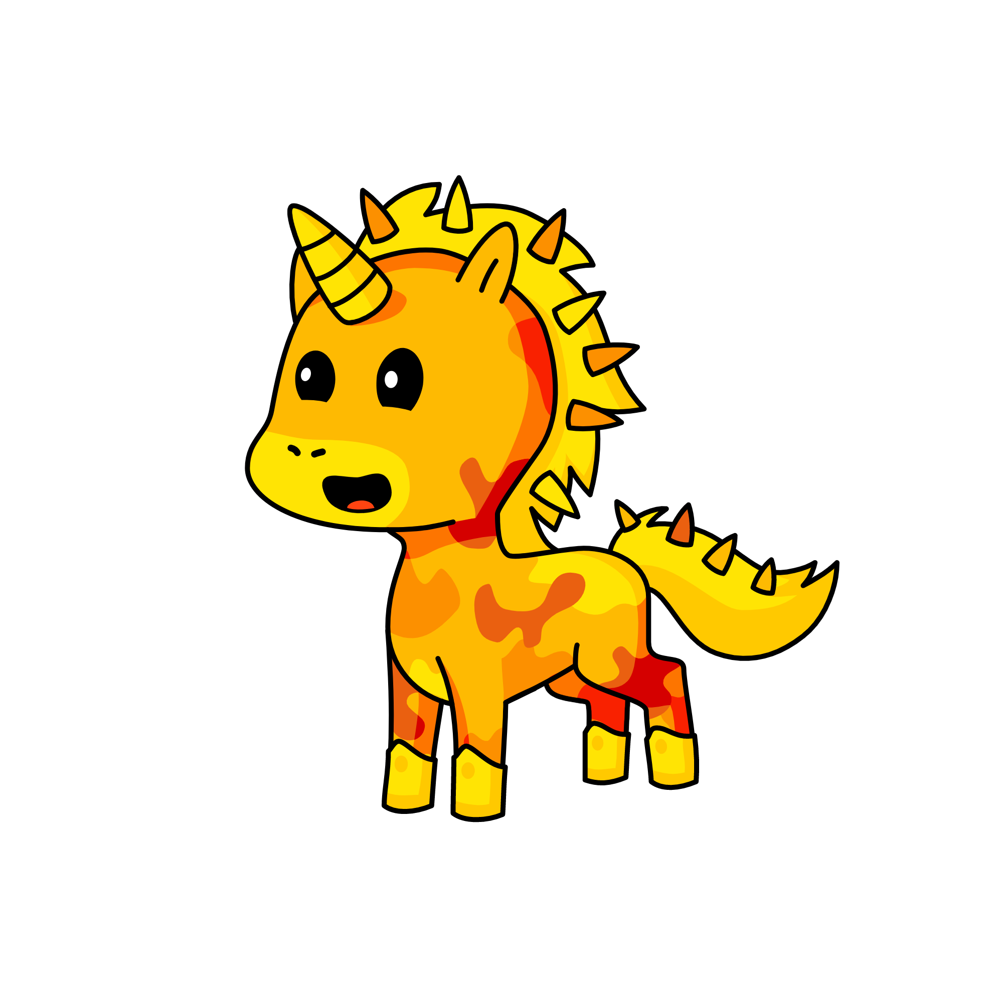 yellow, the unicorn