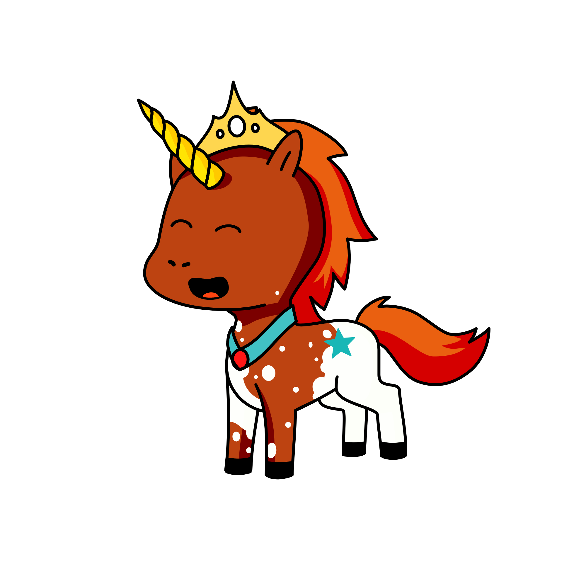 Queen Snowdasher, the unicorn