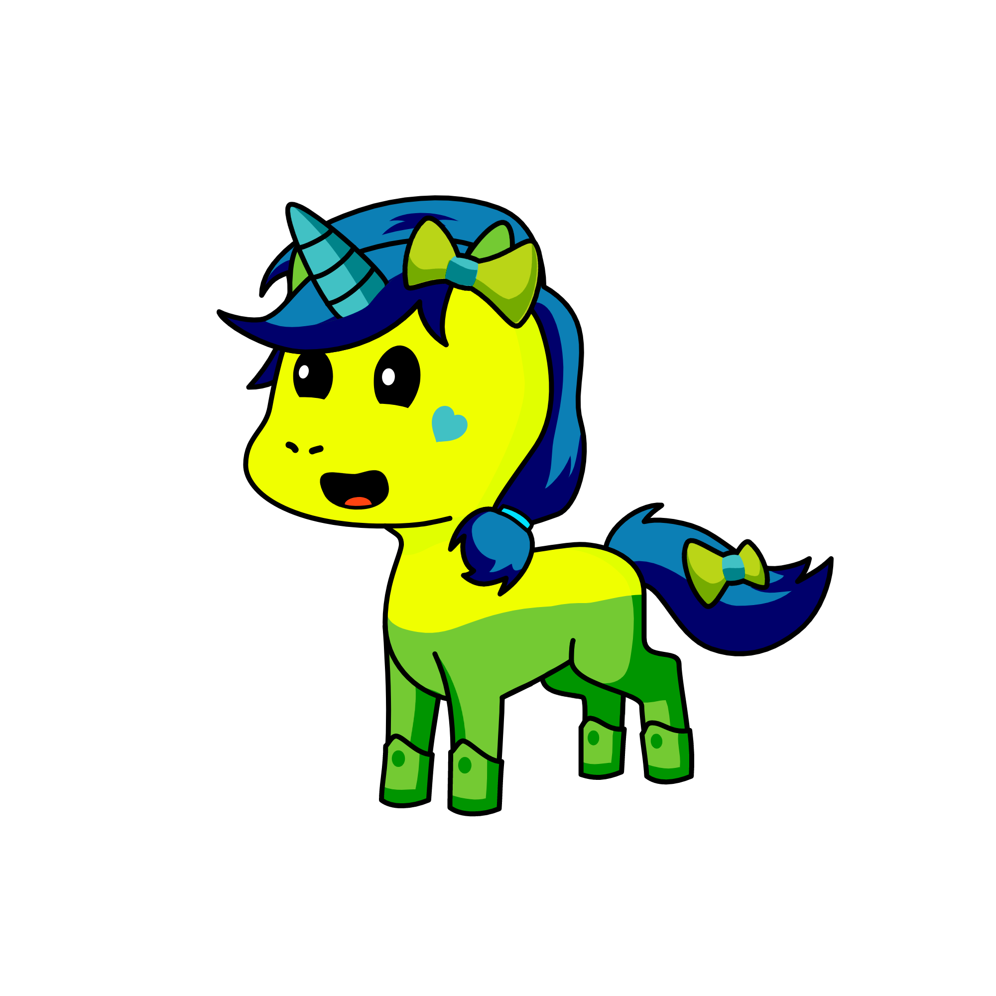 Joy-acorn, the unicorn