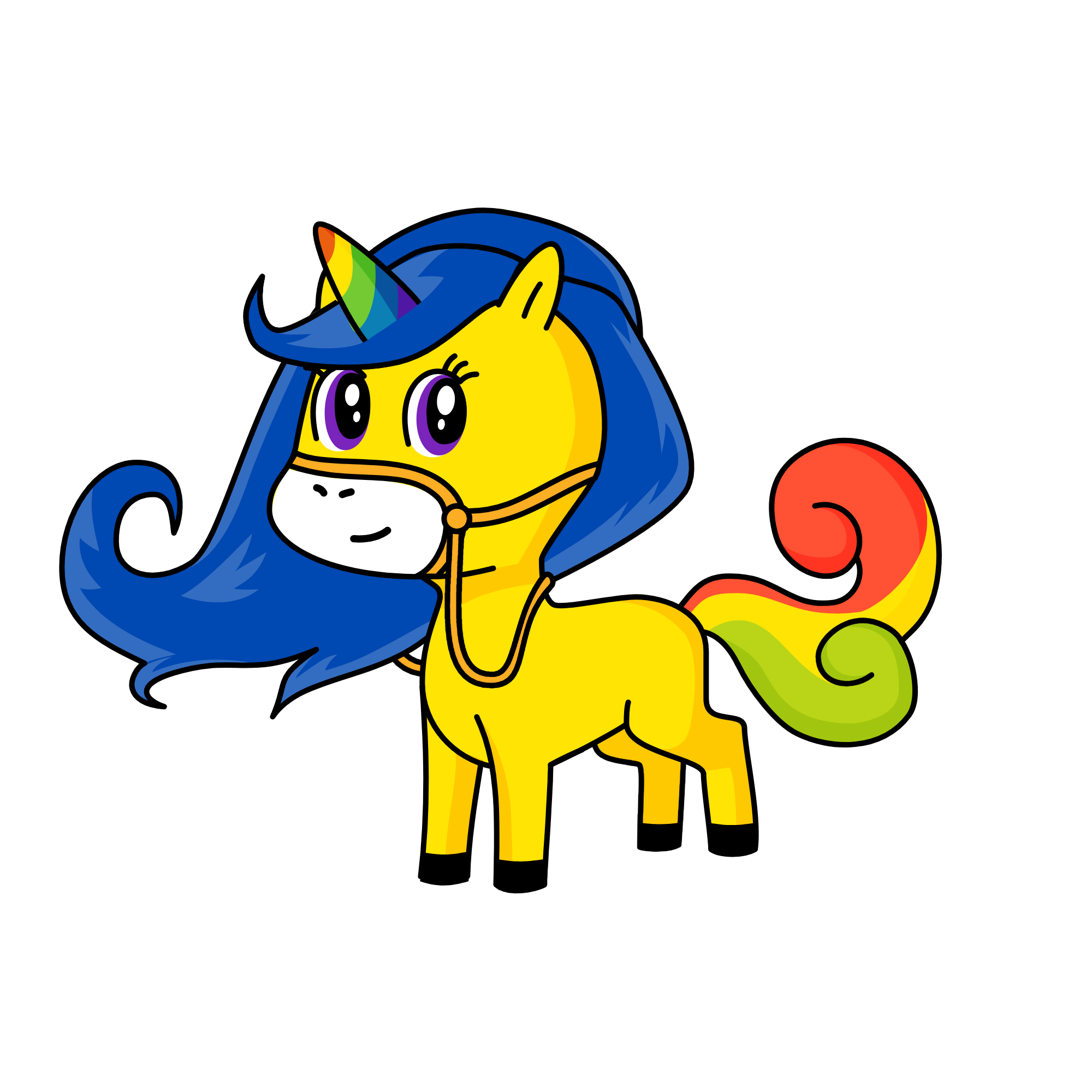 rainbow dence, the unicorn