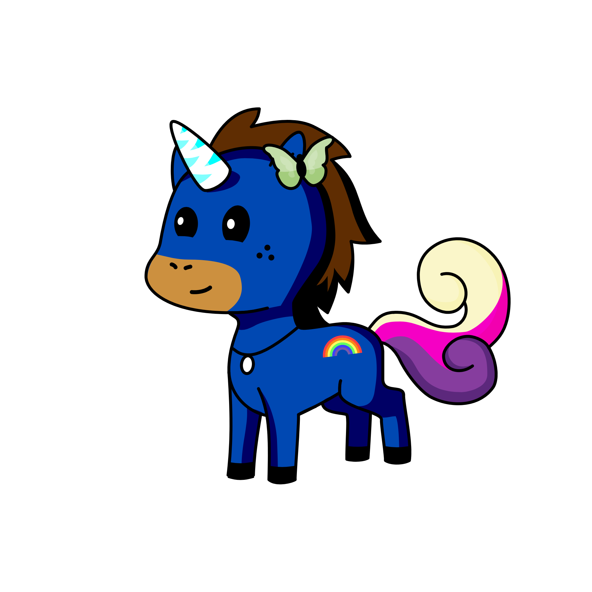 Daddy unicorn , the unicorn