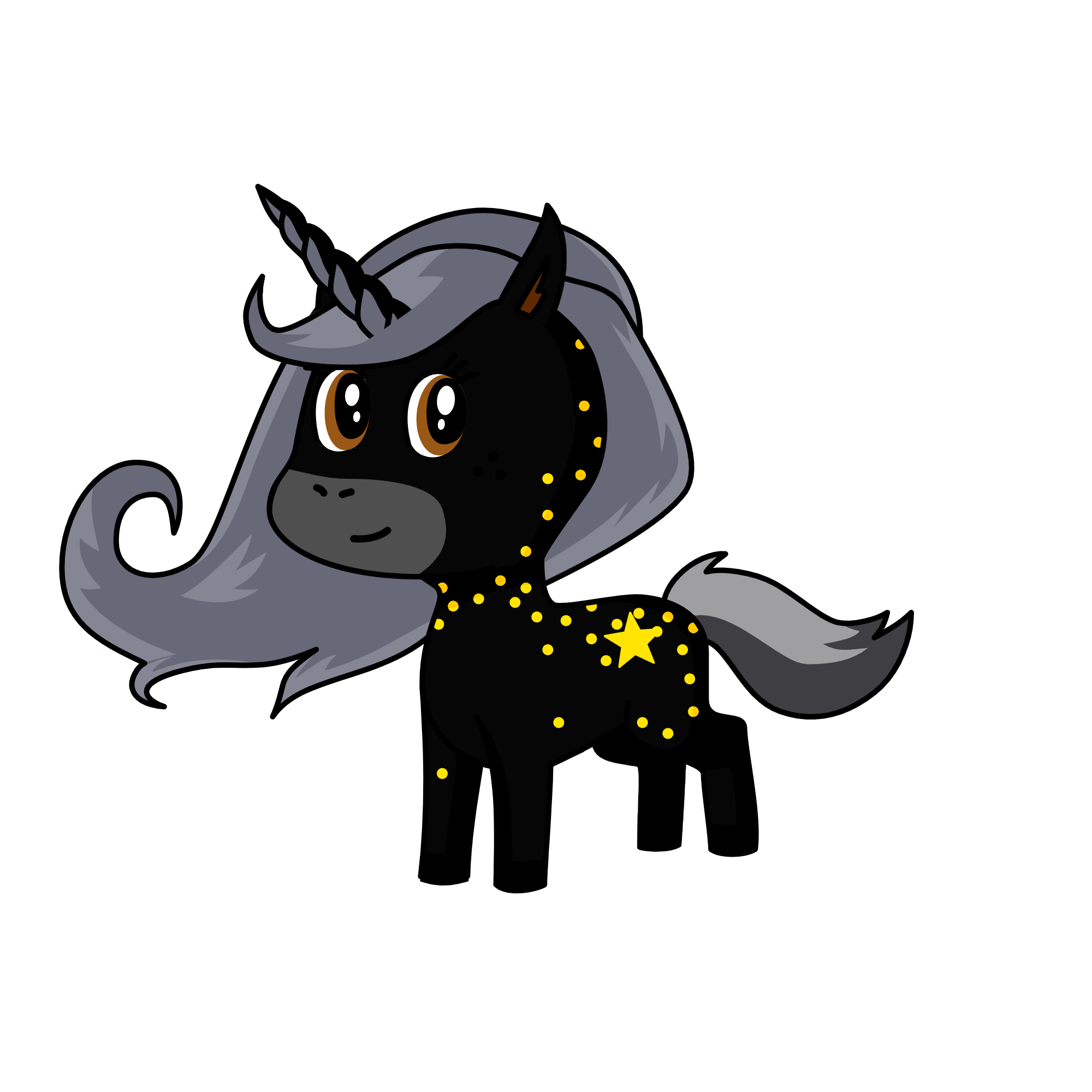 Midnight The Shadow Night Unicorn, the unicorn