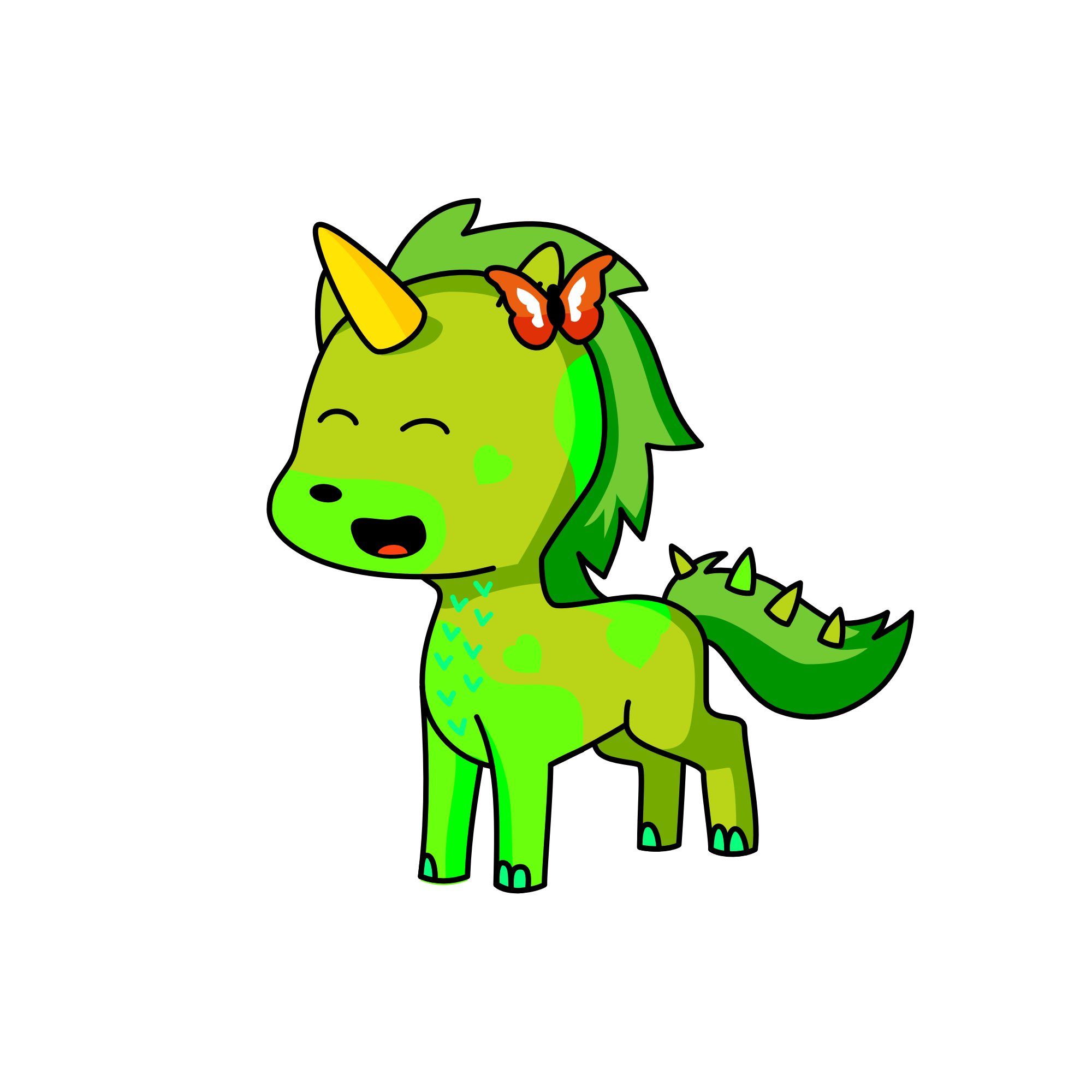 lime, the unicorn