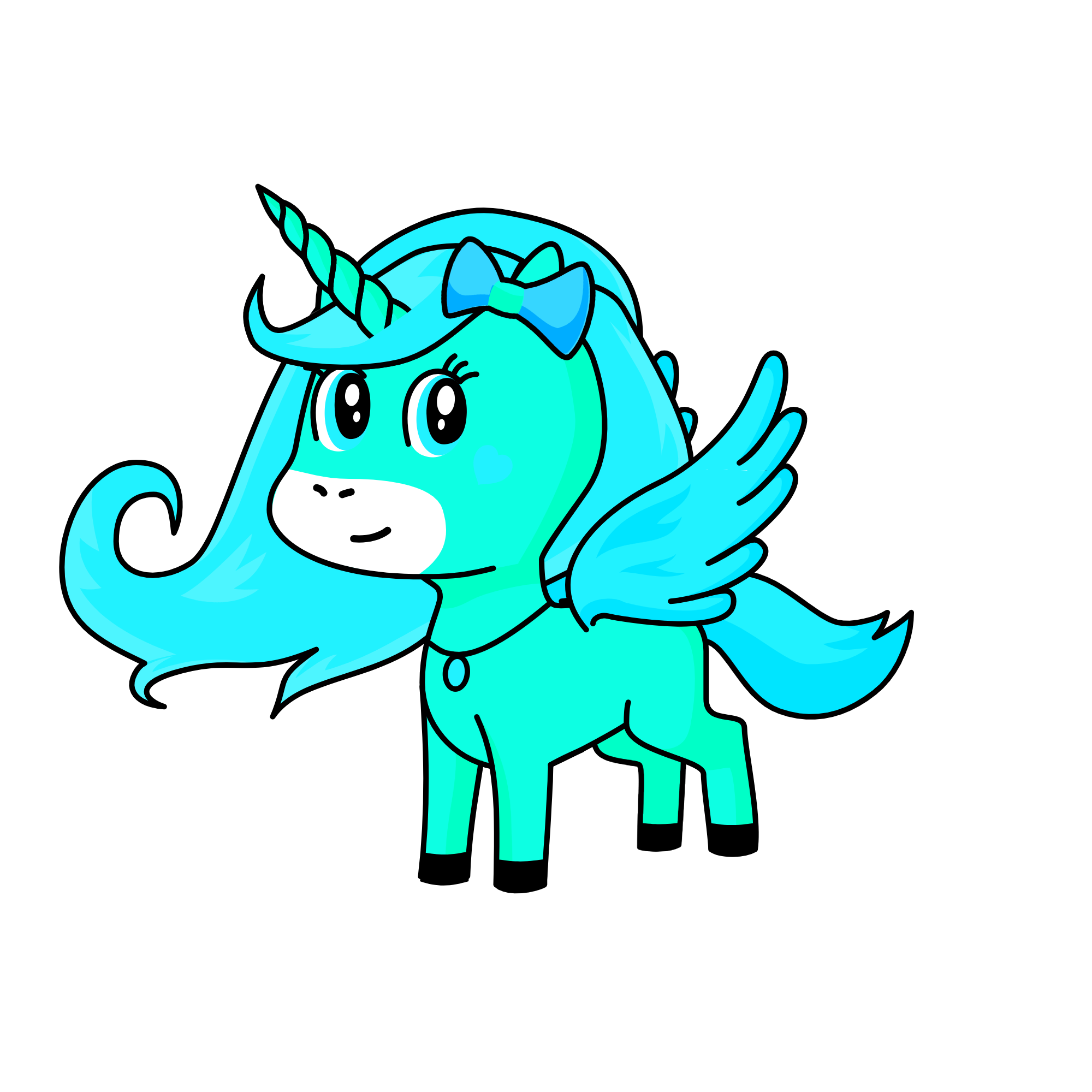 Sky, the unicorn