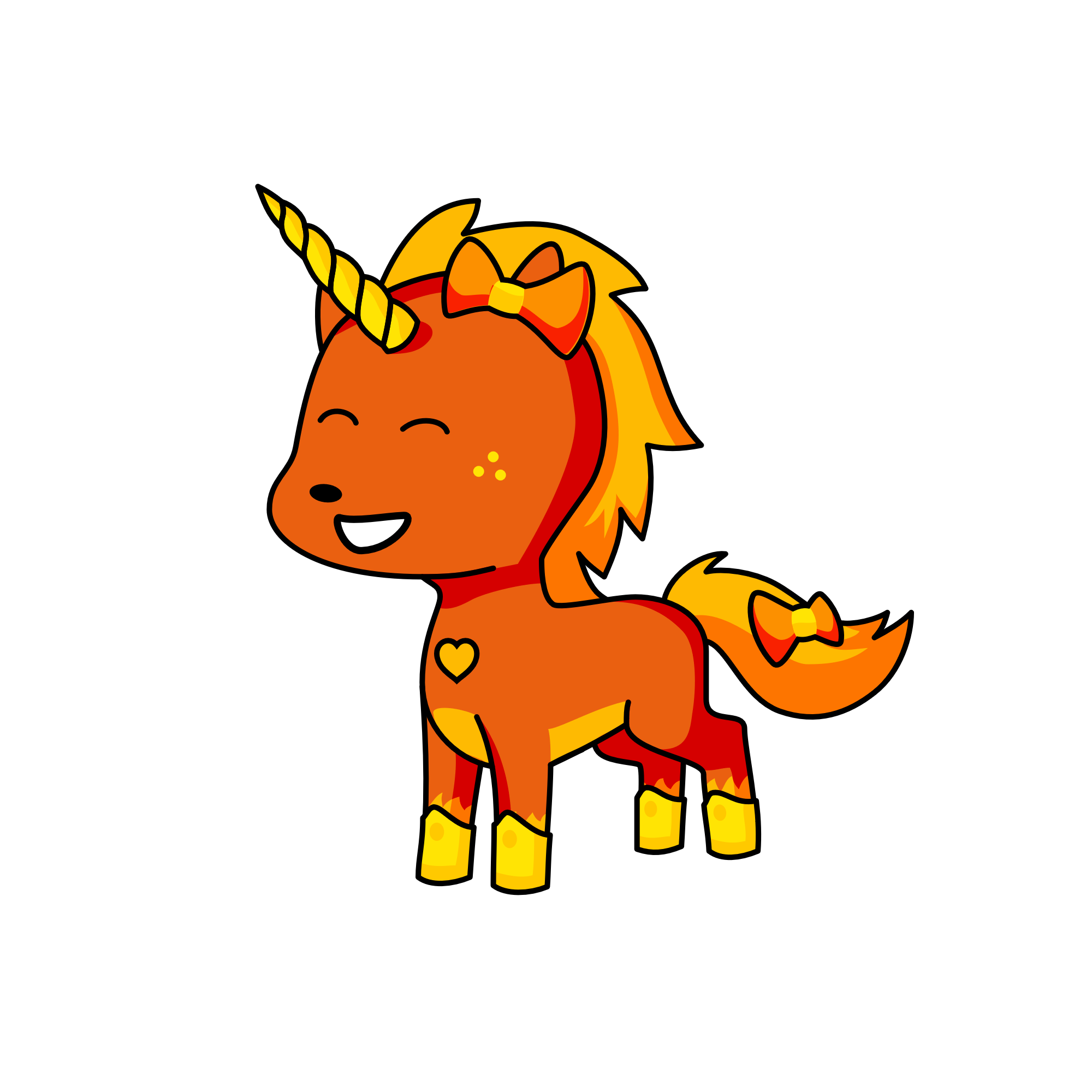 caramel apple, the unicorn
