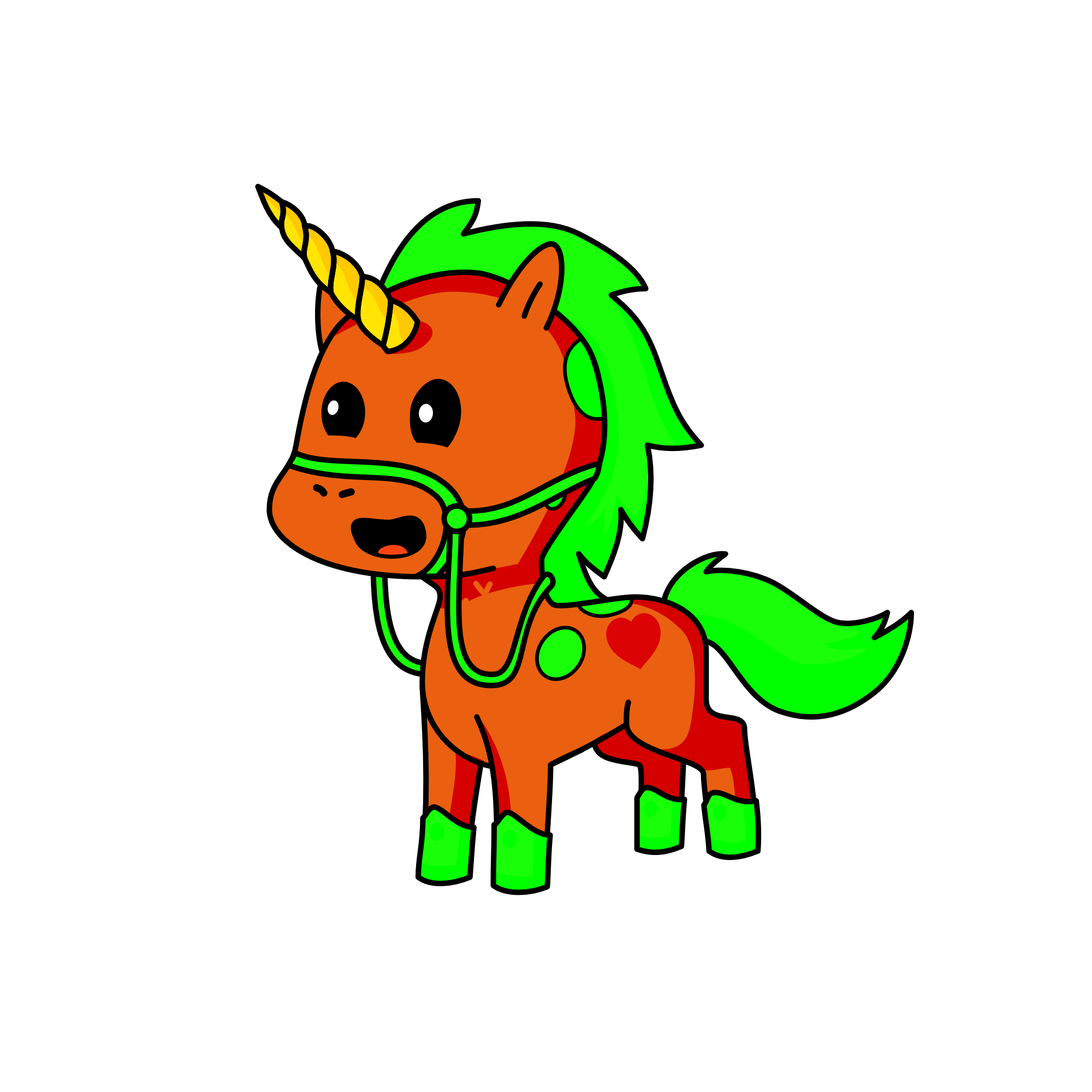 evil apple, the unicorn