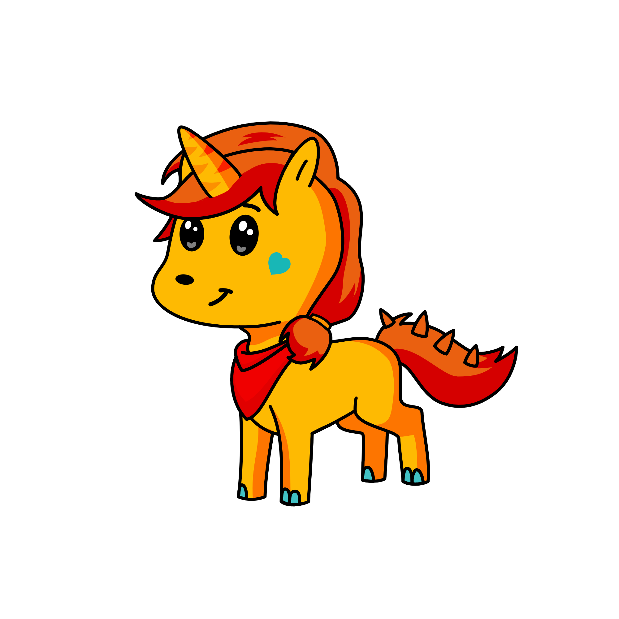 BUCKY BELLE, the unicorn