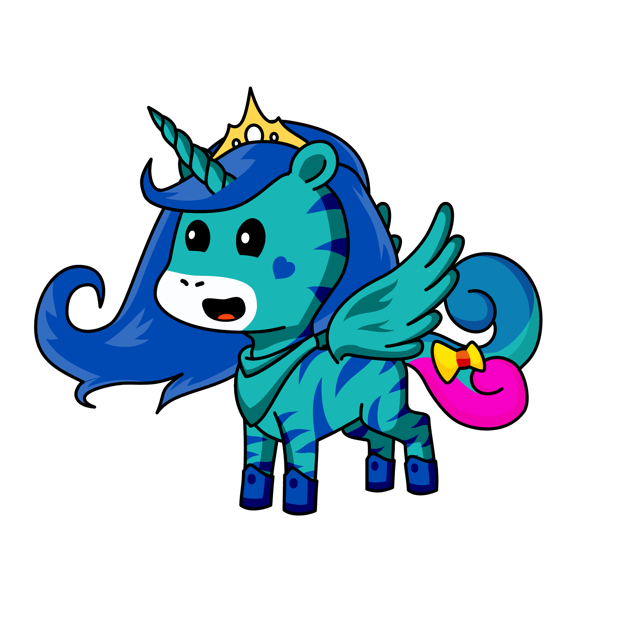 Sea foam, the unicorn