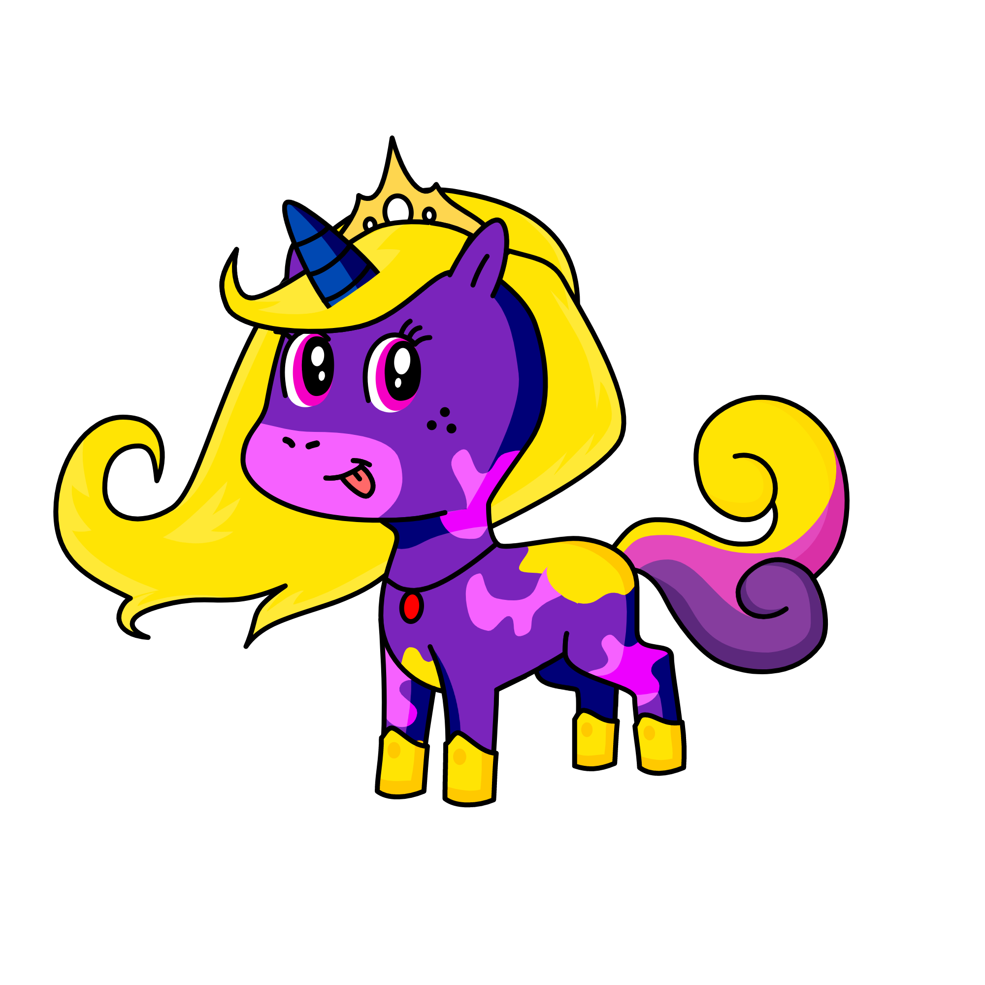 prinsess pink, the unicorn