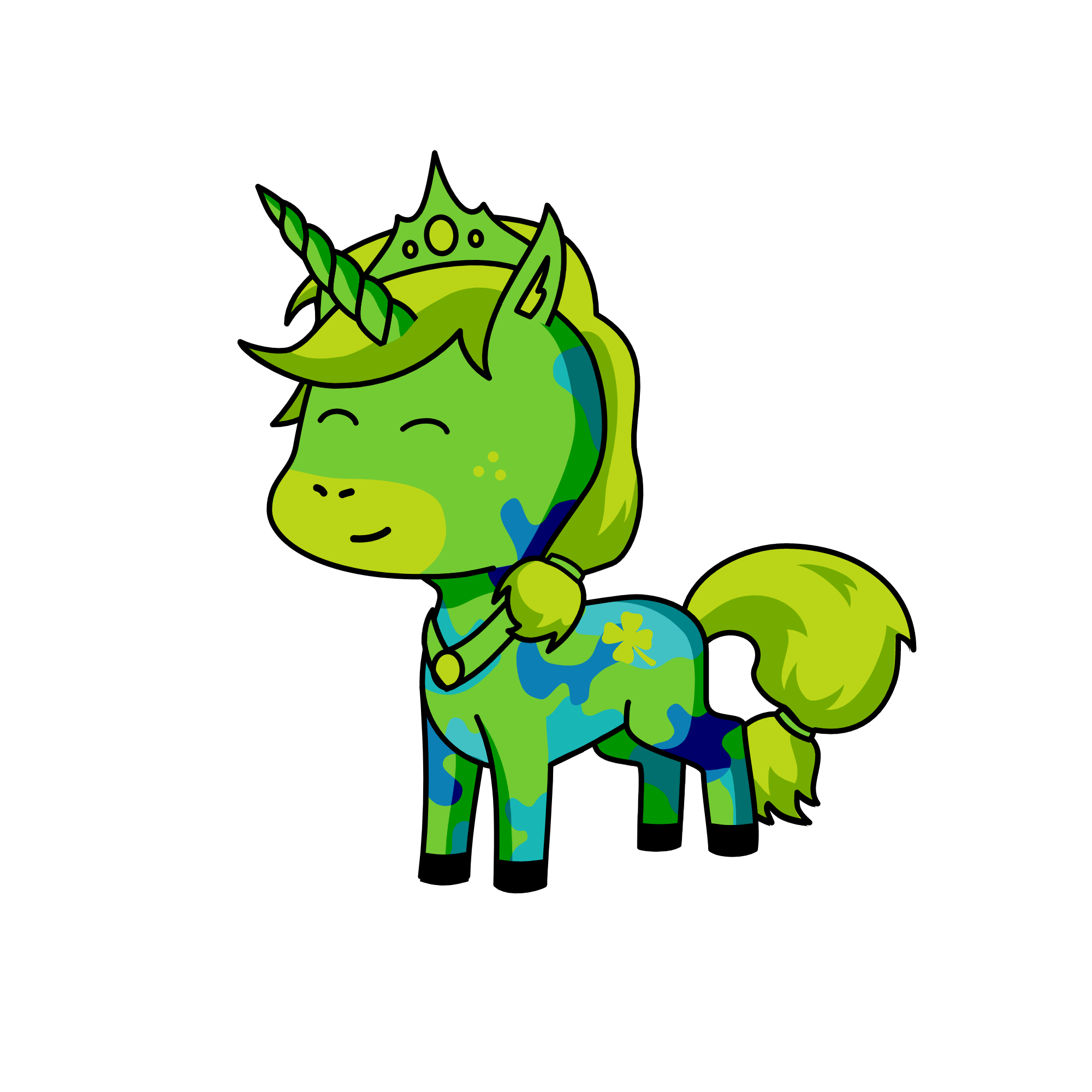 Leaf princess of earth, the unicorn