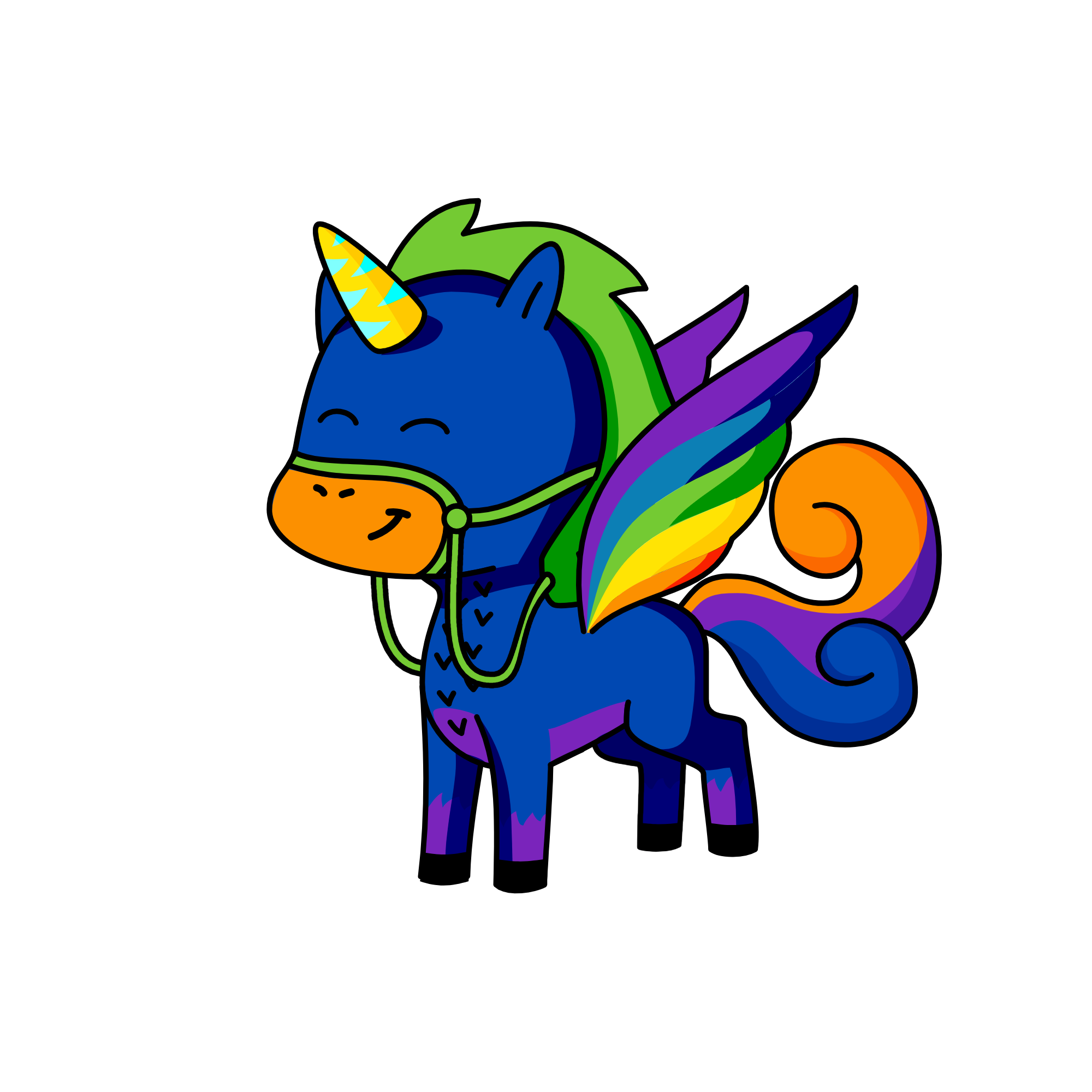 Rainbowcorn, the unicorn