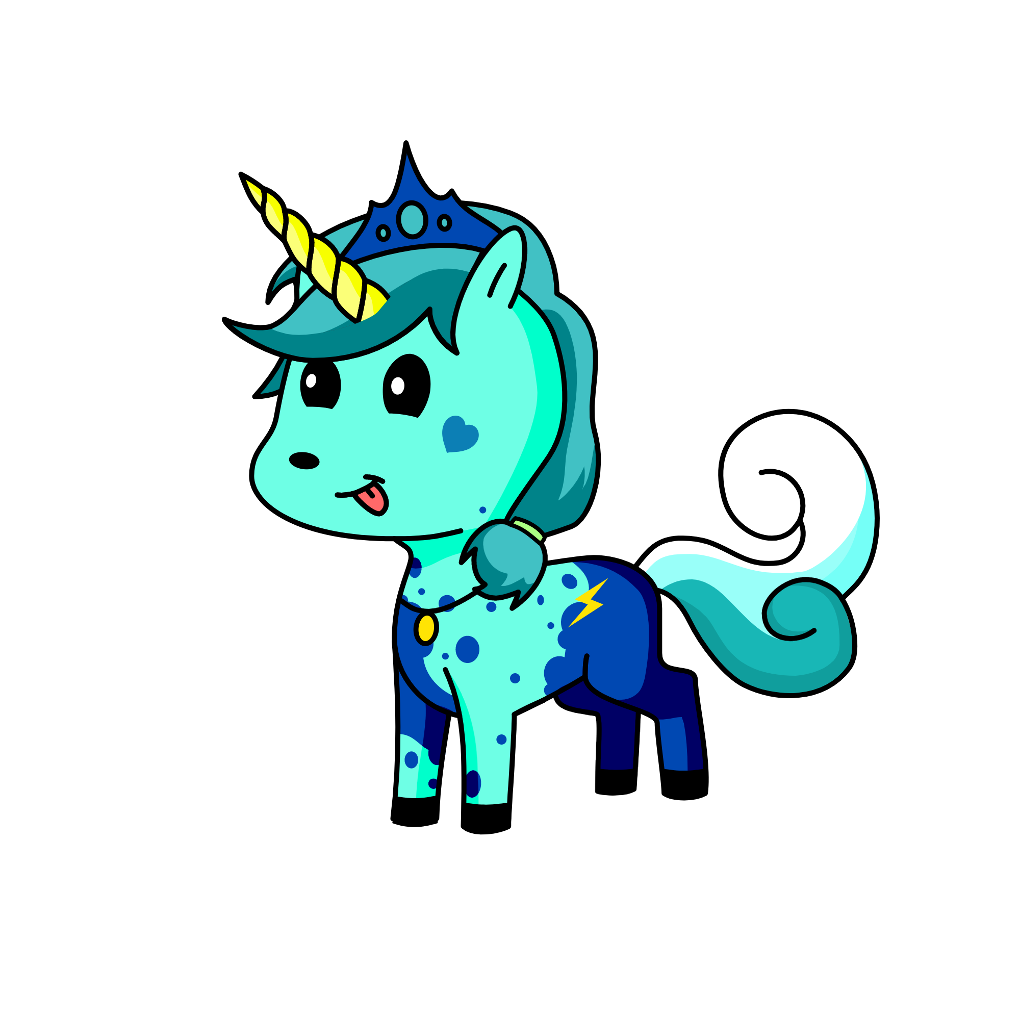 Queen Aquatica, the unicorn