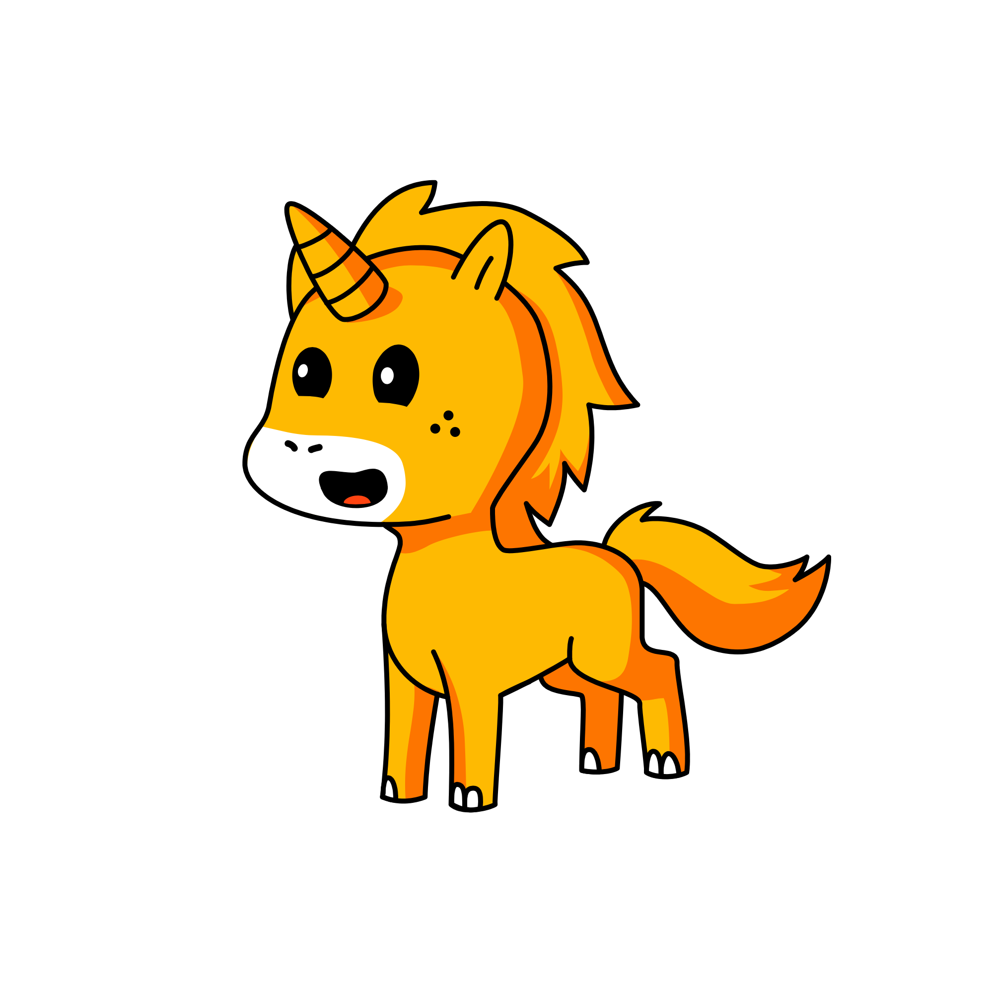 Scratch Cat, the unicorn