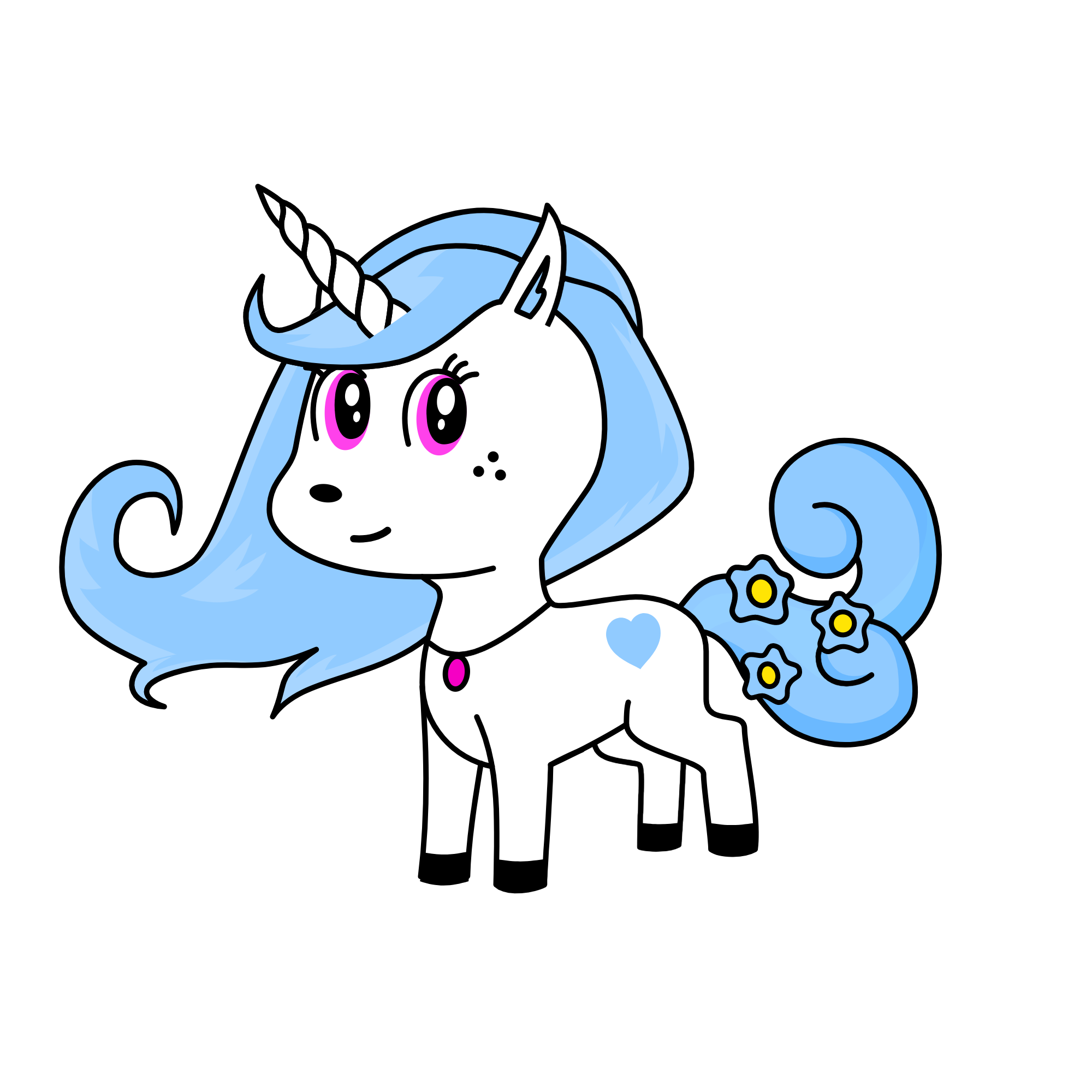 snow unicorn, the unicorn