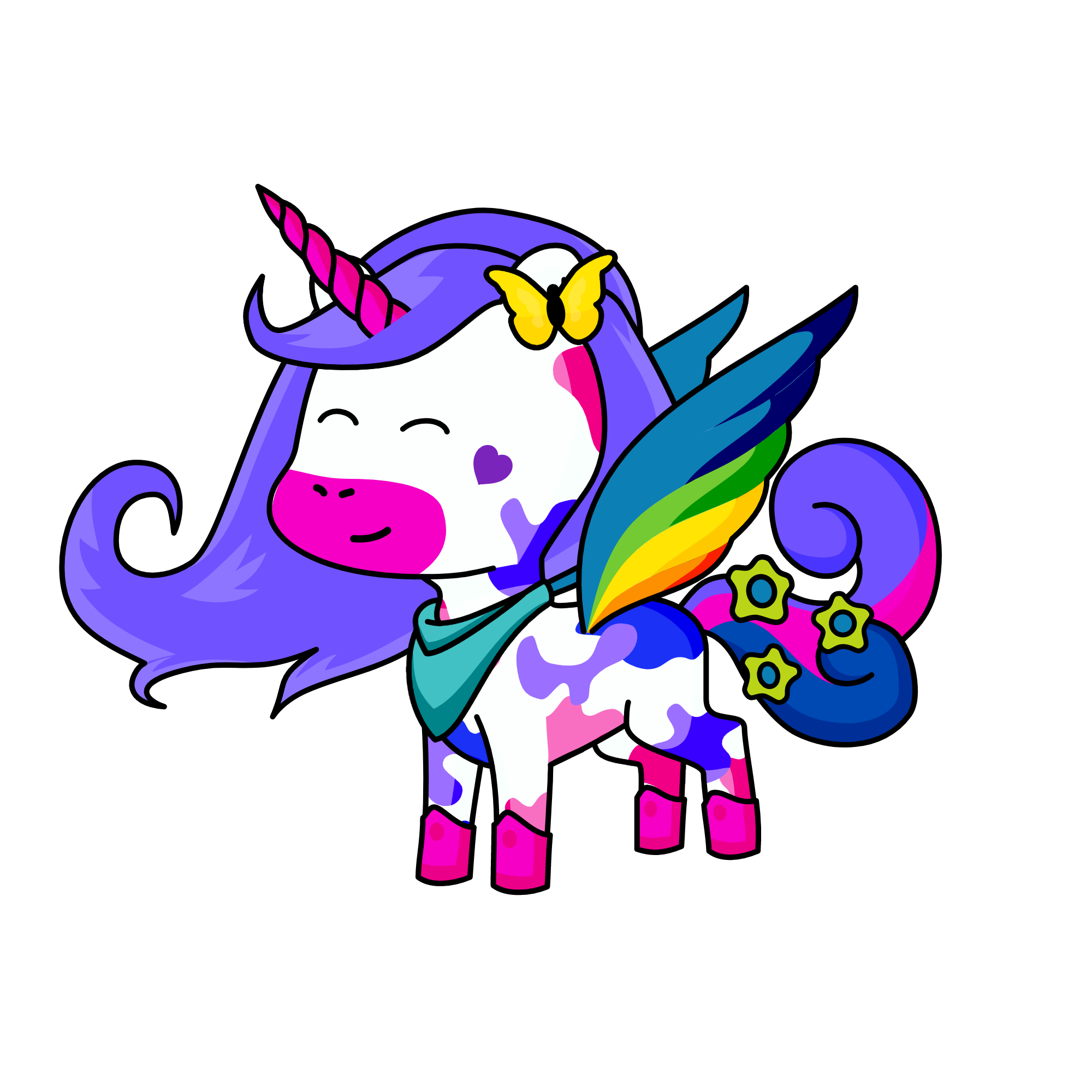 Splatter, the unicorn
