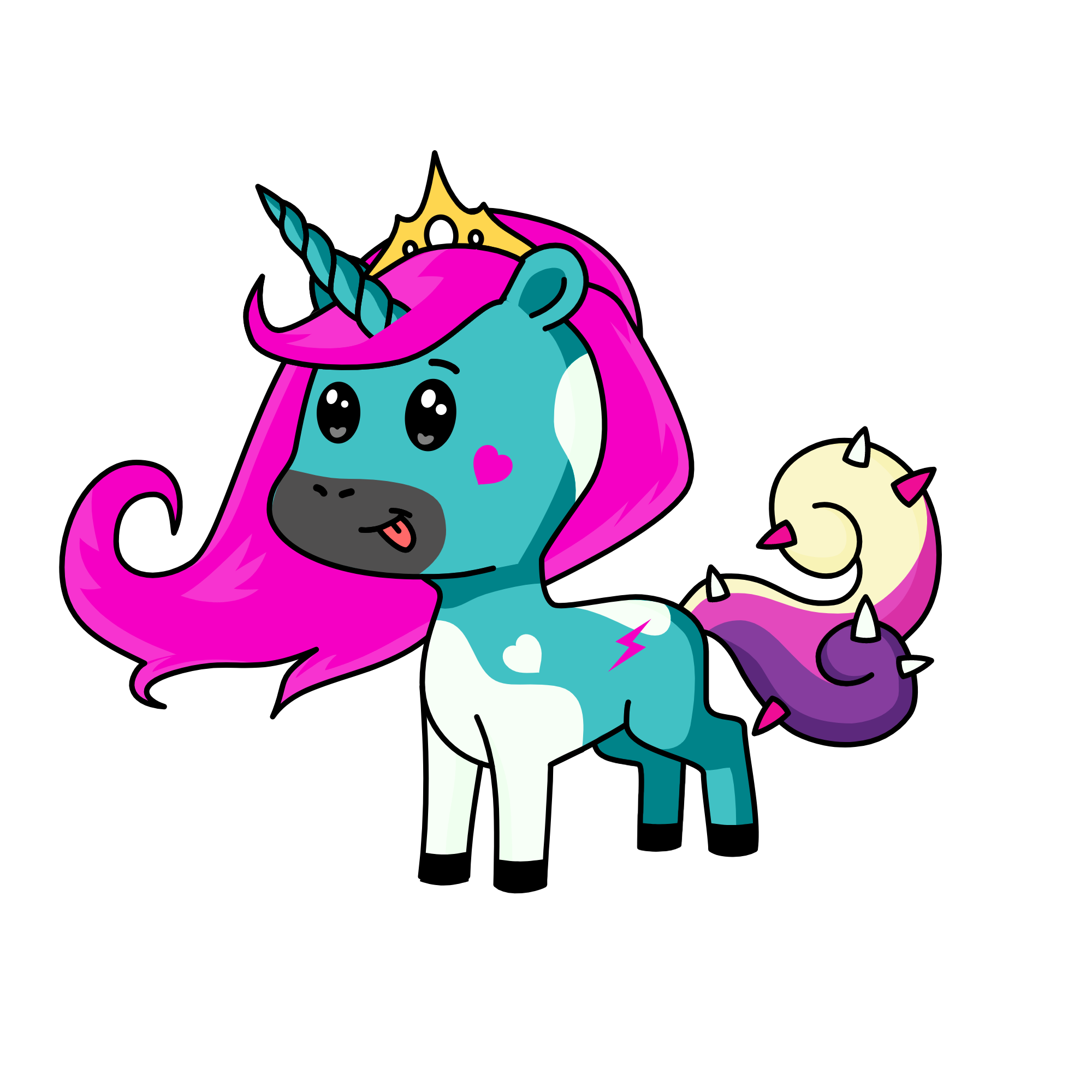 BubbleGum, the unicorn