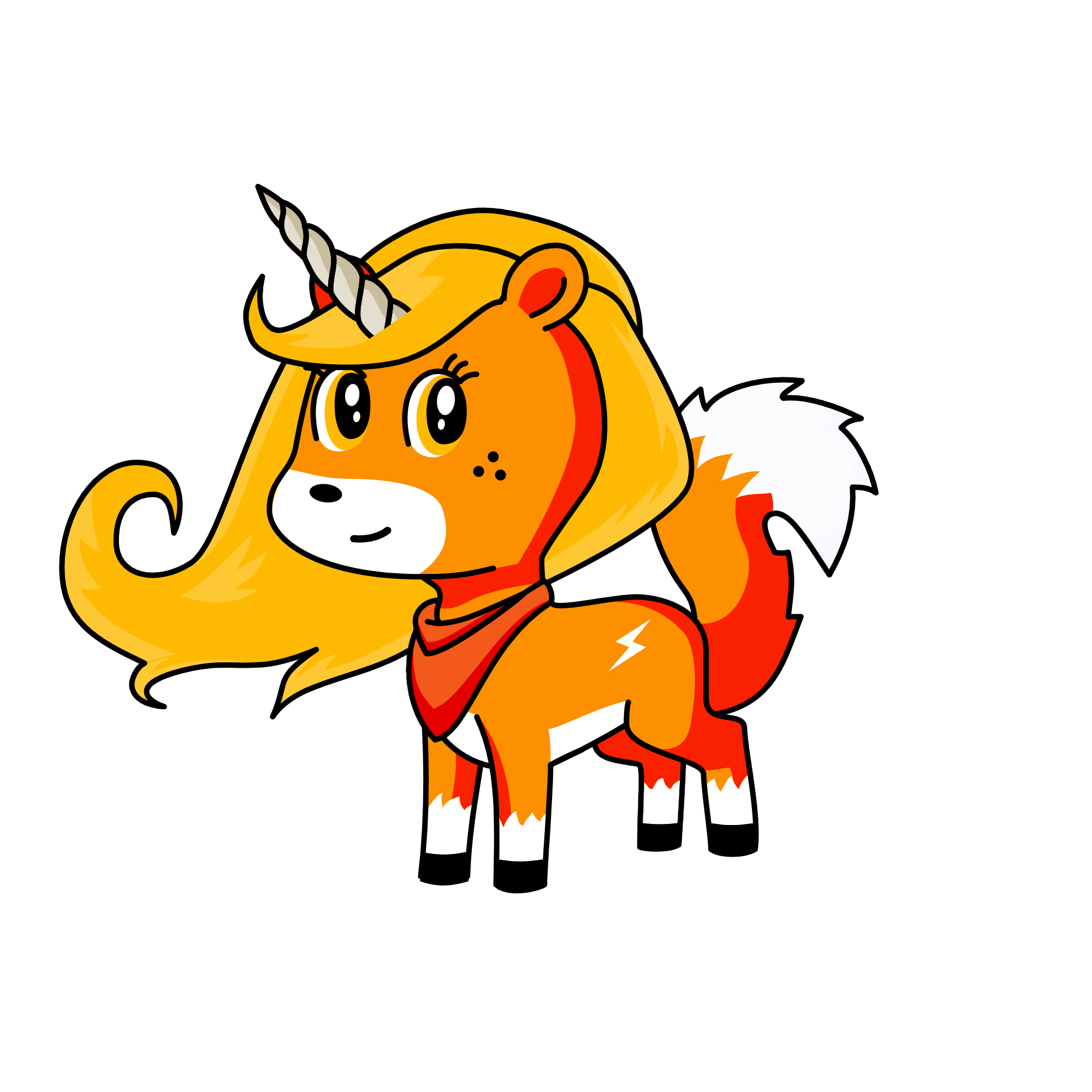 Foxy, the unicorn