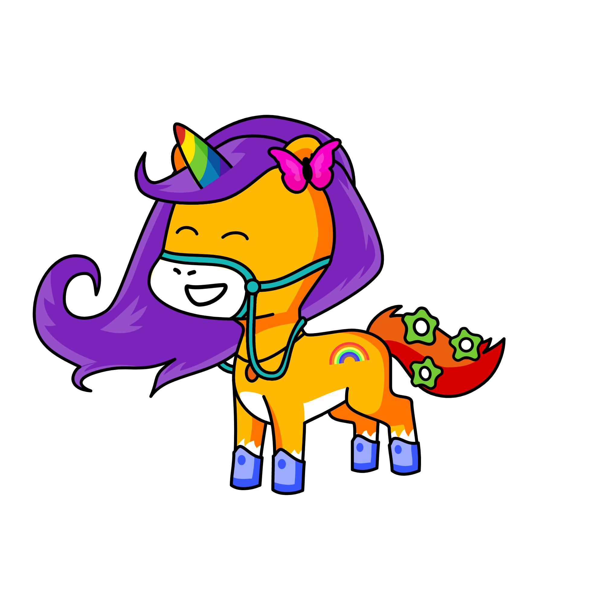 Rainbow_Horn, the unicorn
