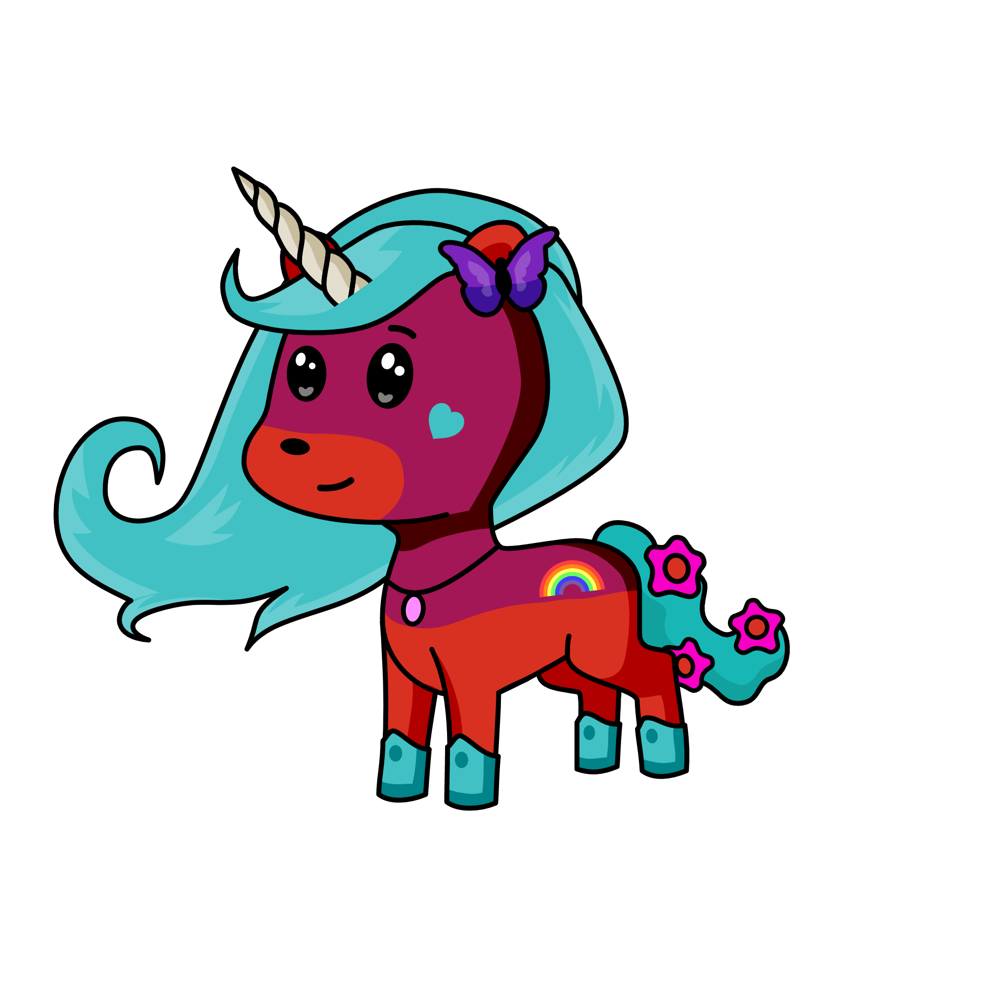 cloudy, the unicorn