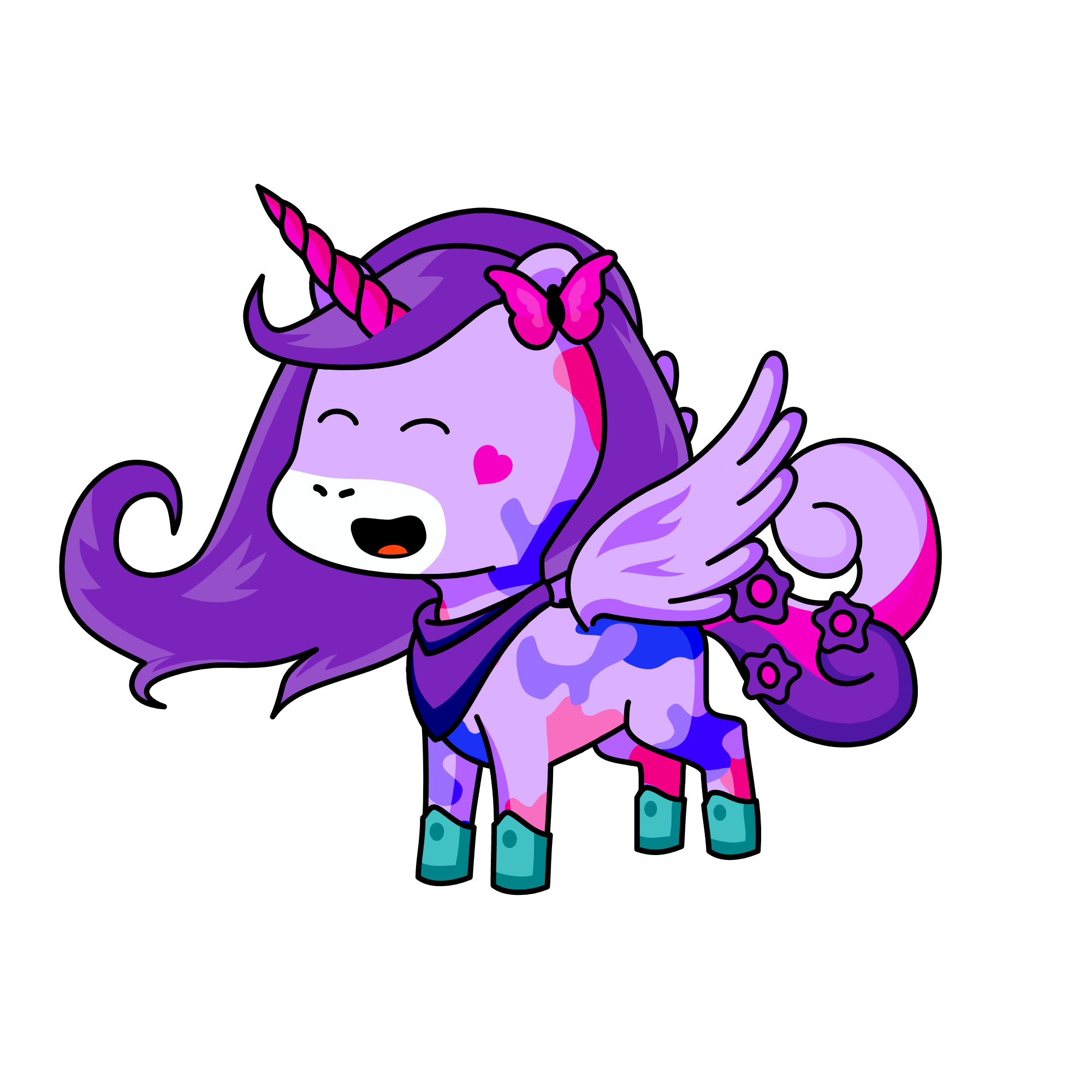Lavender, the unicorn