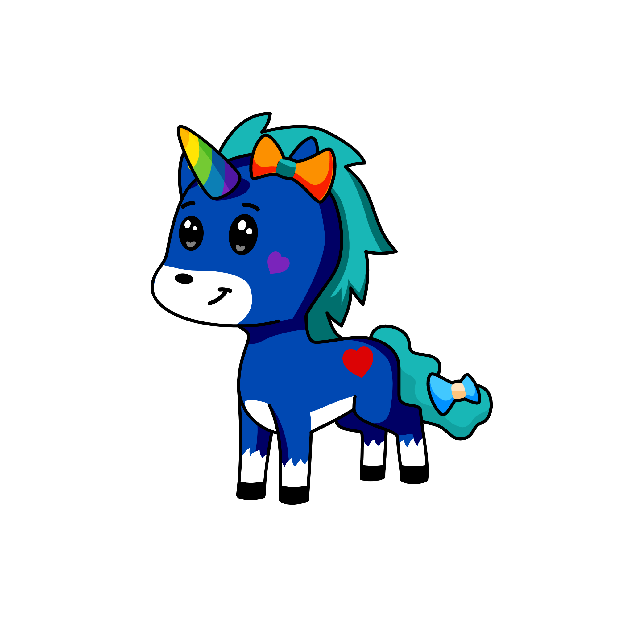 dolphin, the unicorn