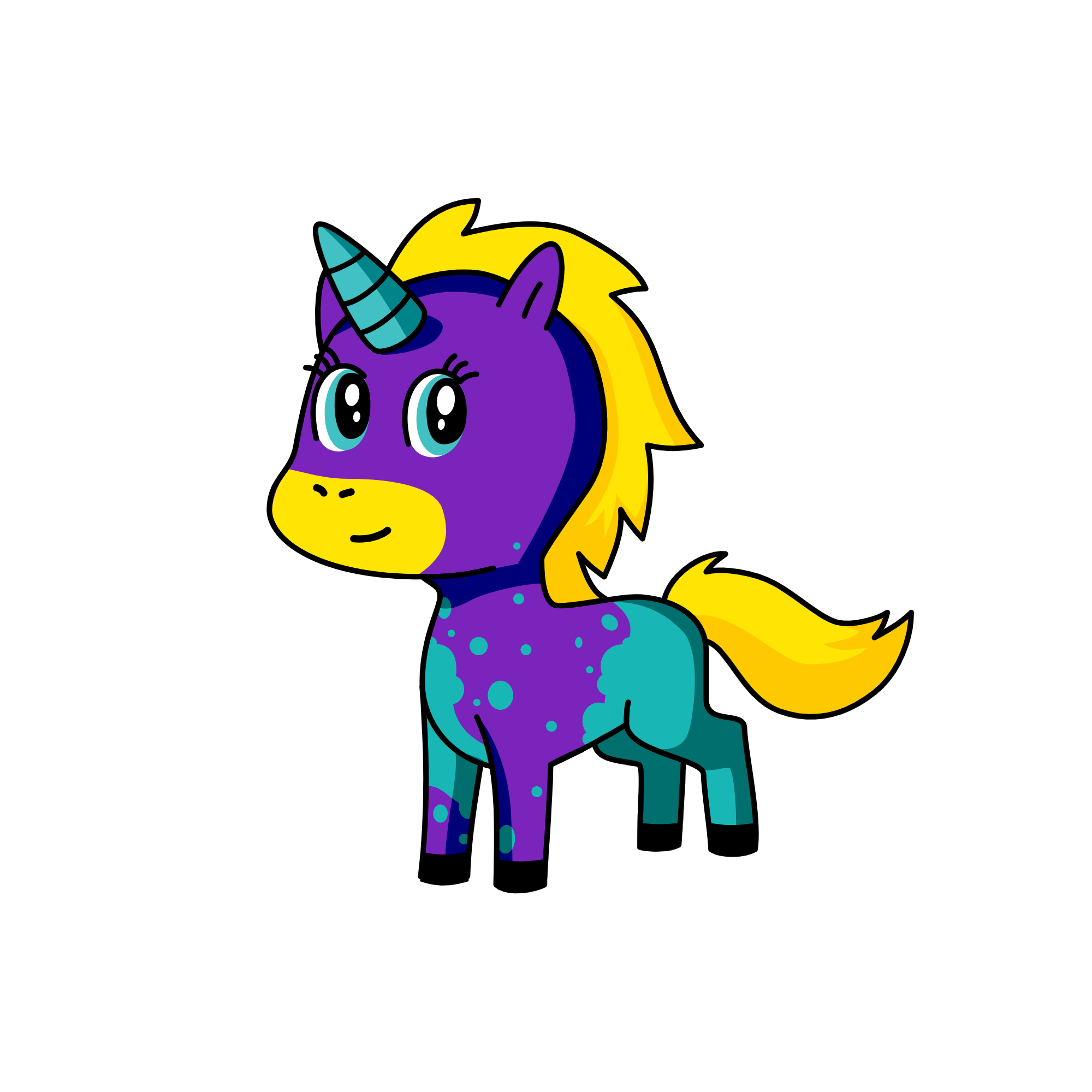 purple heart, the unicorn