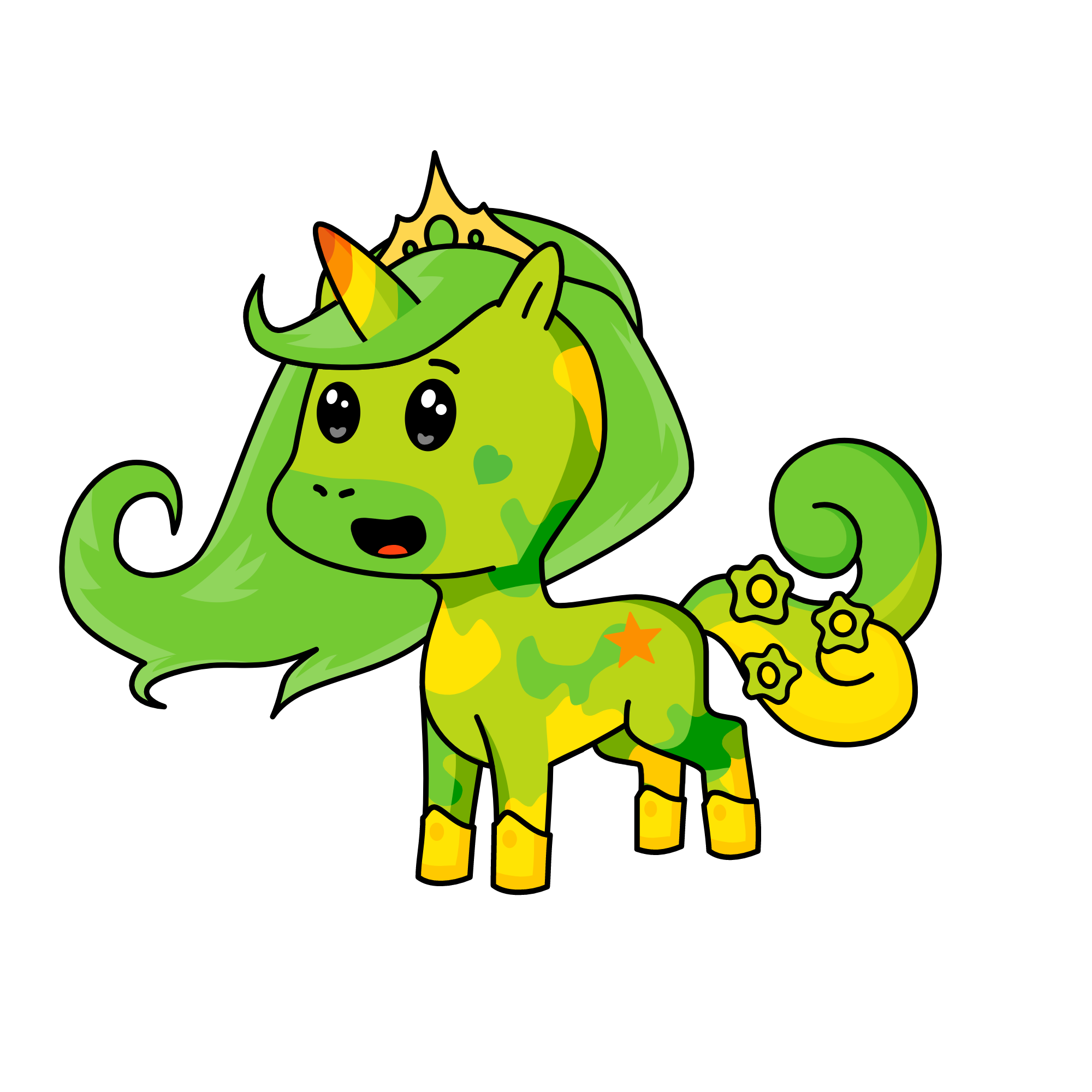 queen clover, the unicorn
