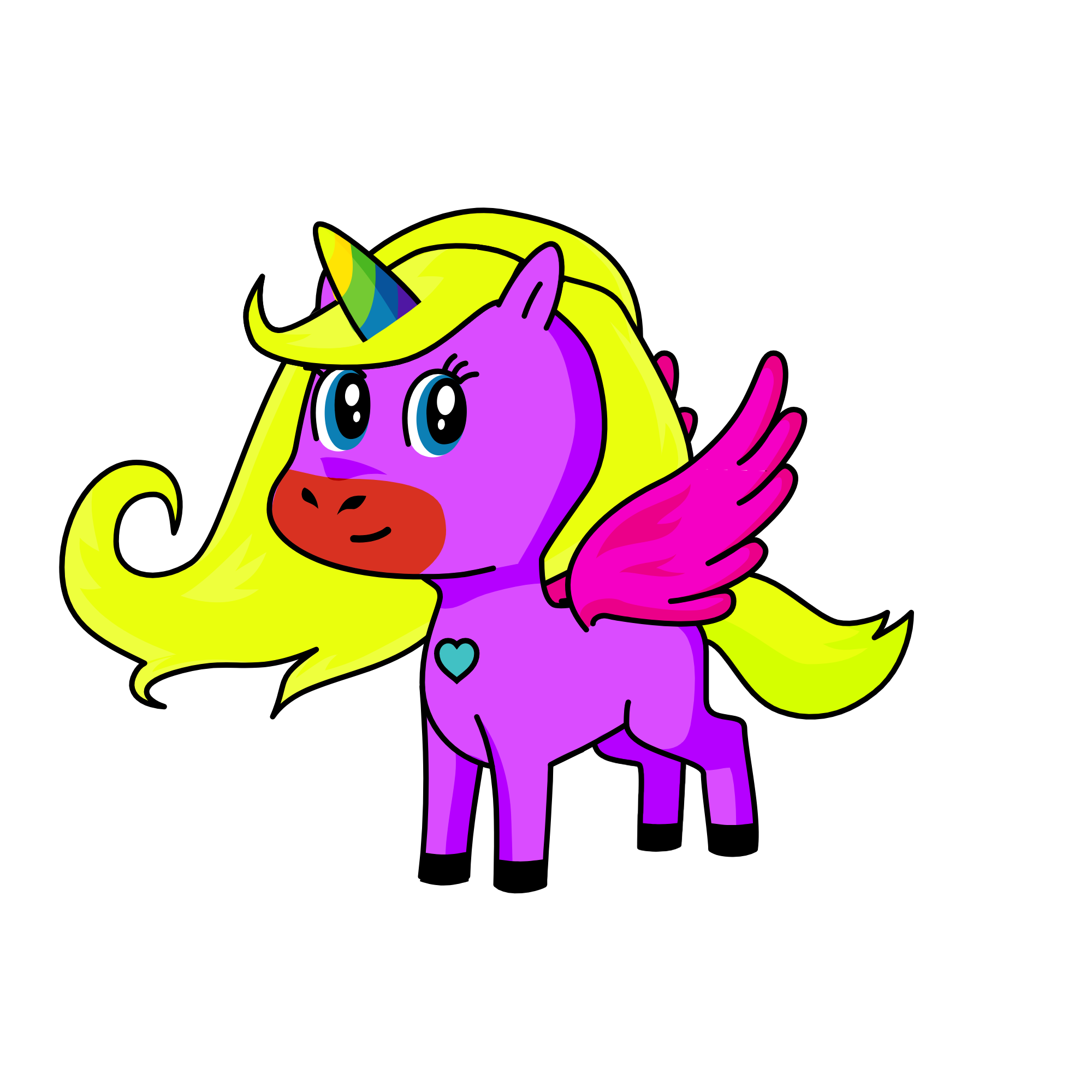 peach, the unicorn