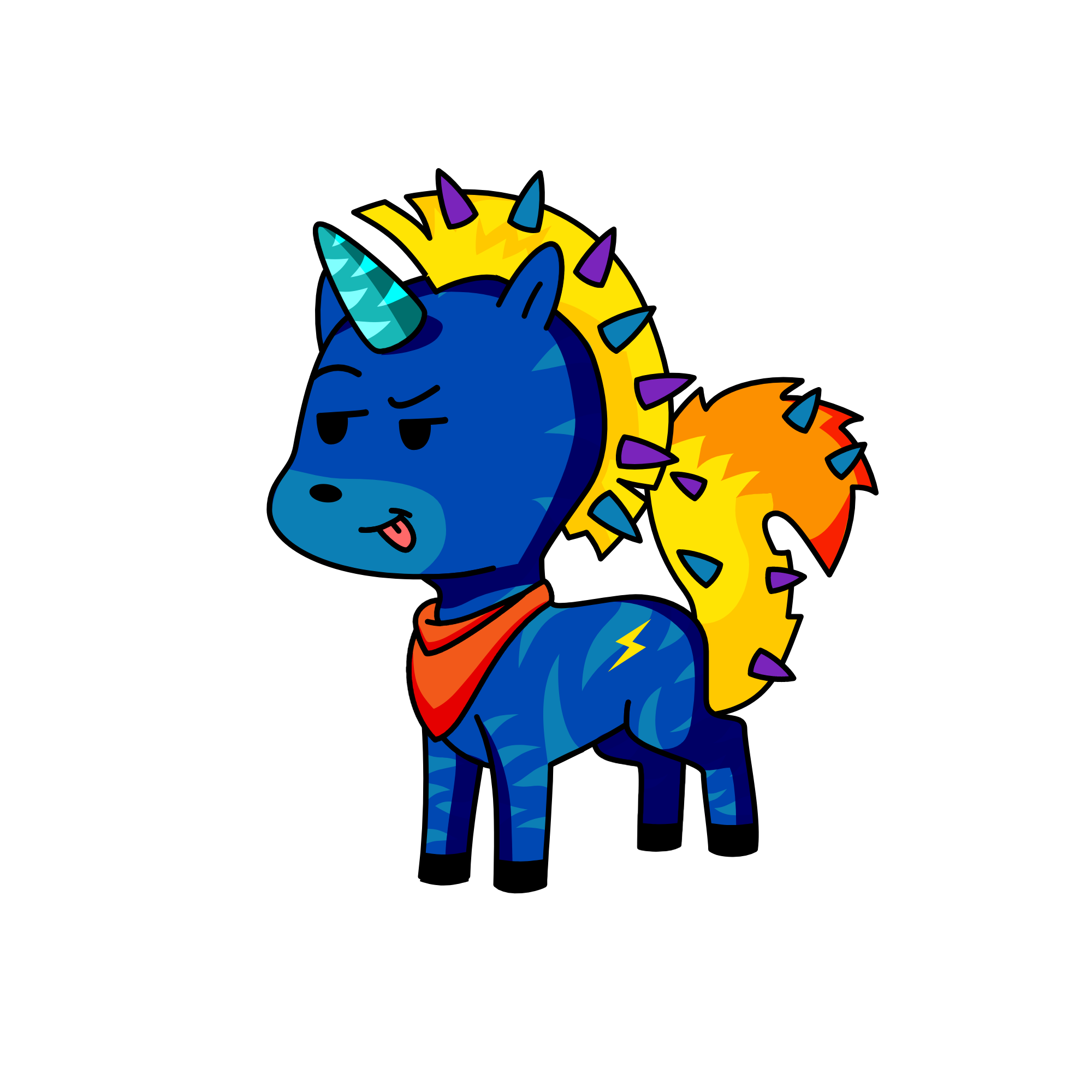 Spike, the unicorn