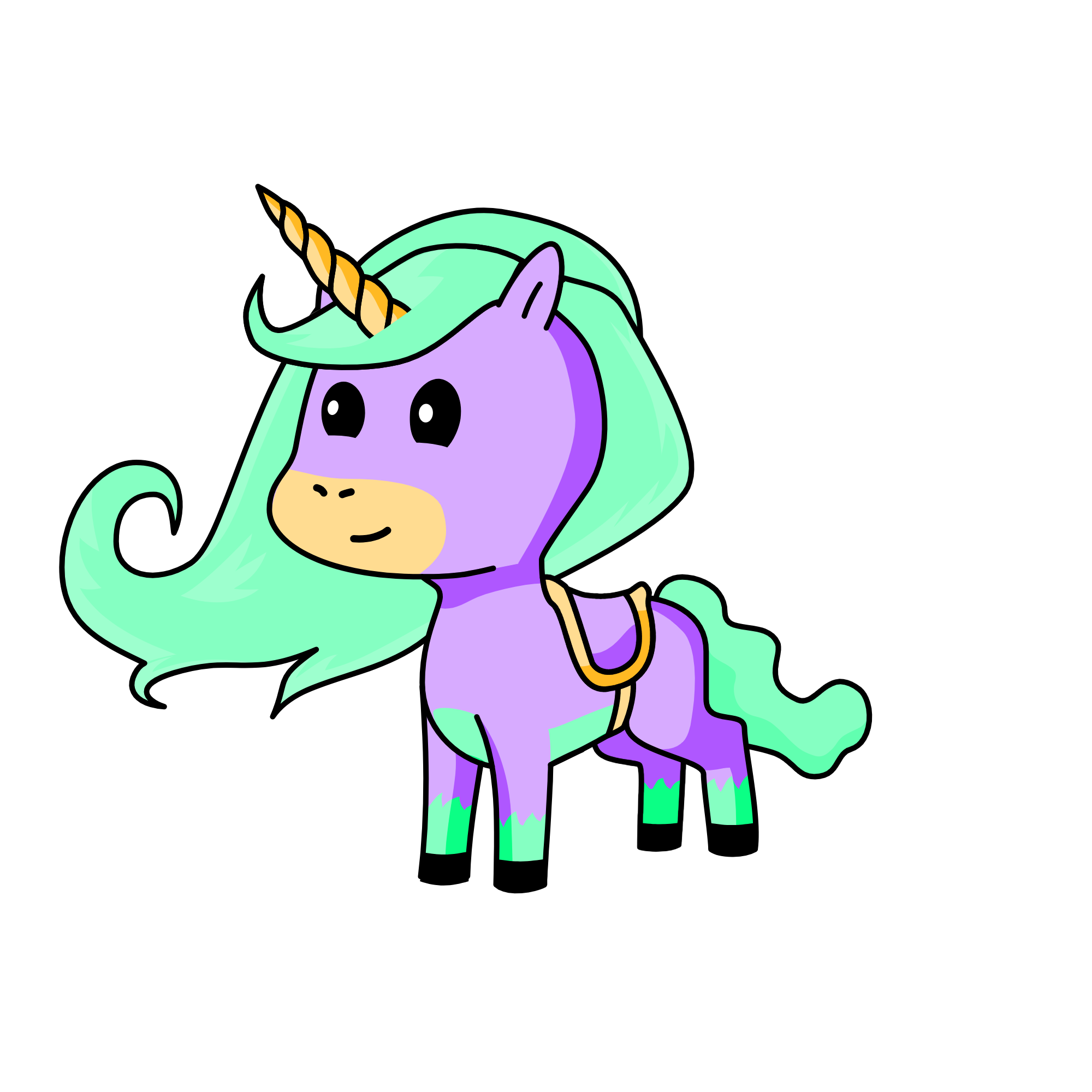 updated version of the queen, the unicorn