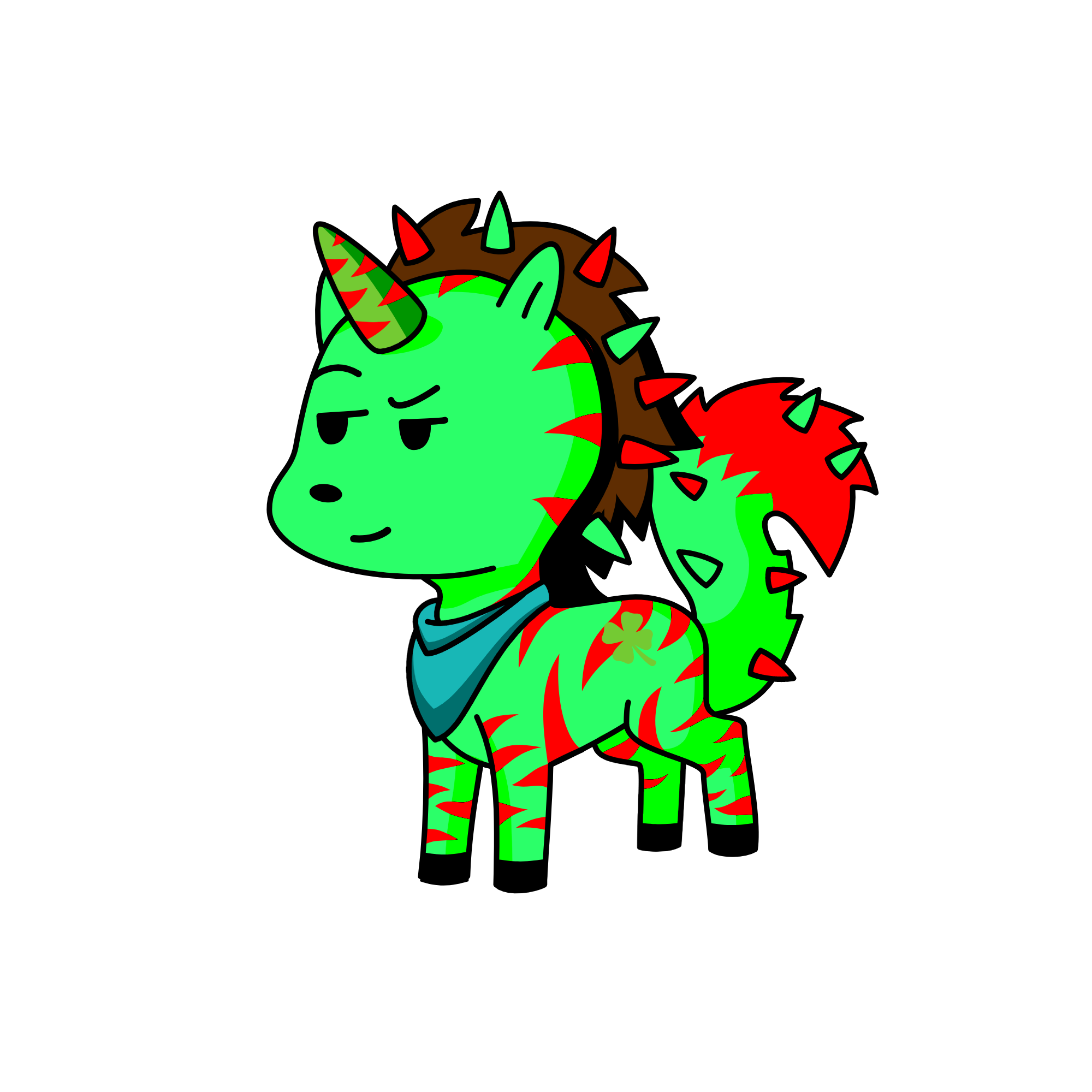 Christmas Clover, the unicorn