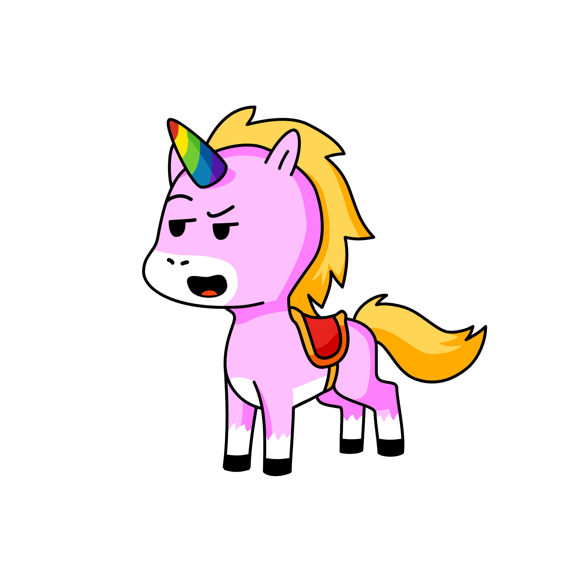 Fluffy, the unicorn