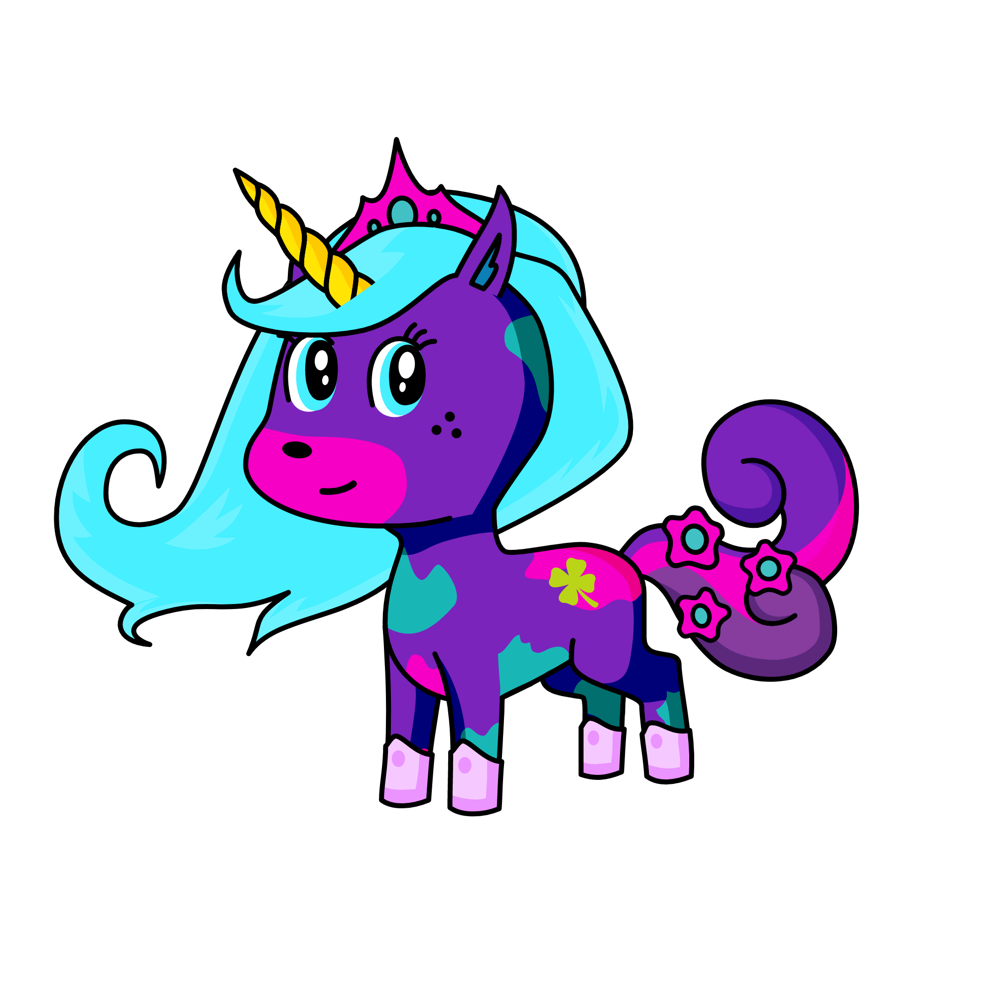 Prinsess kitty cat, the unicorn