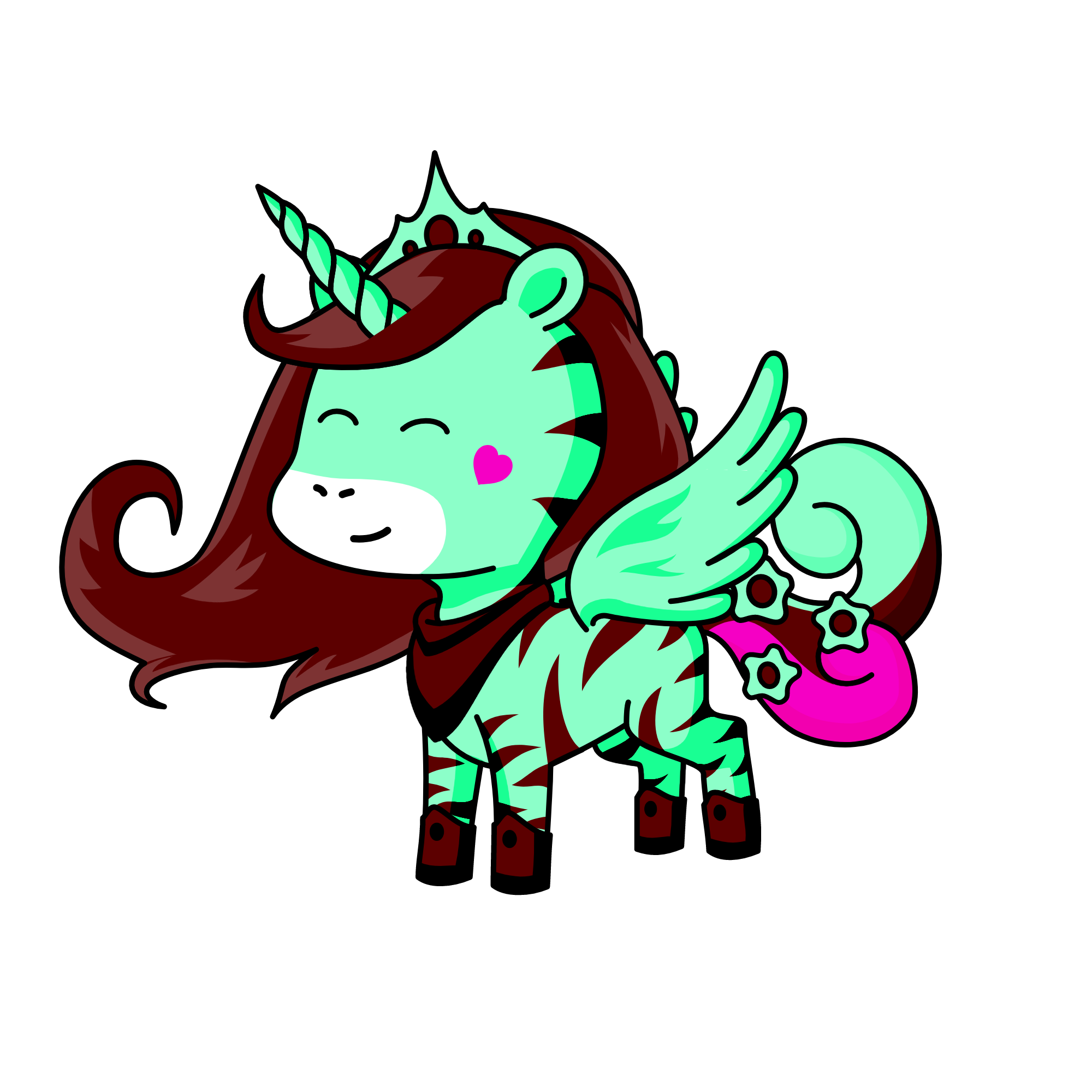 mint chocolate chip, the unicorn