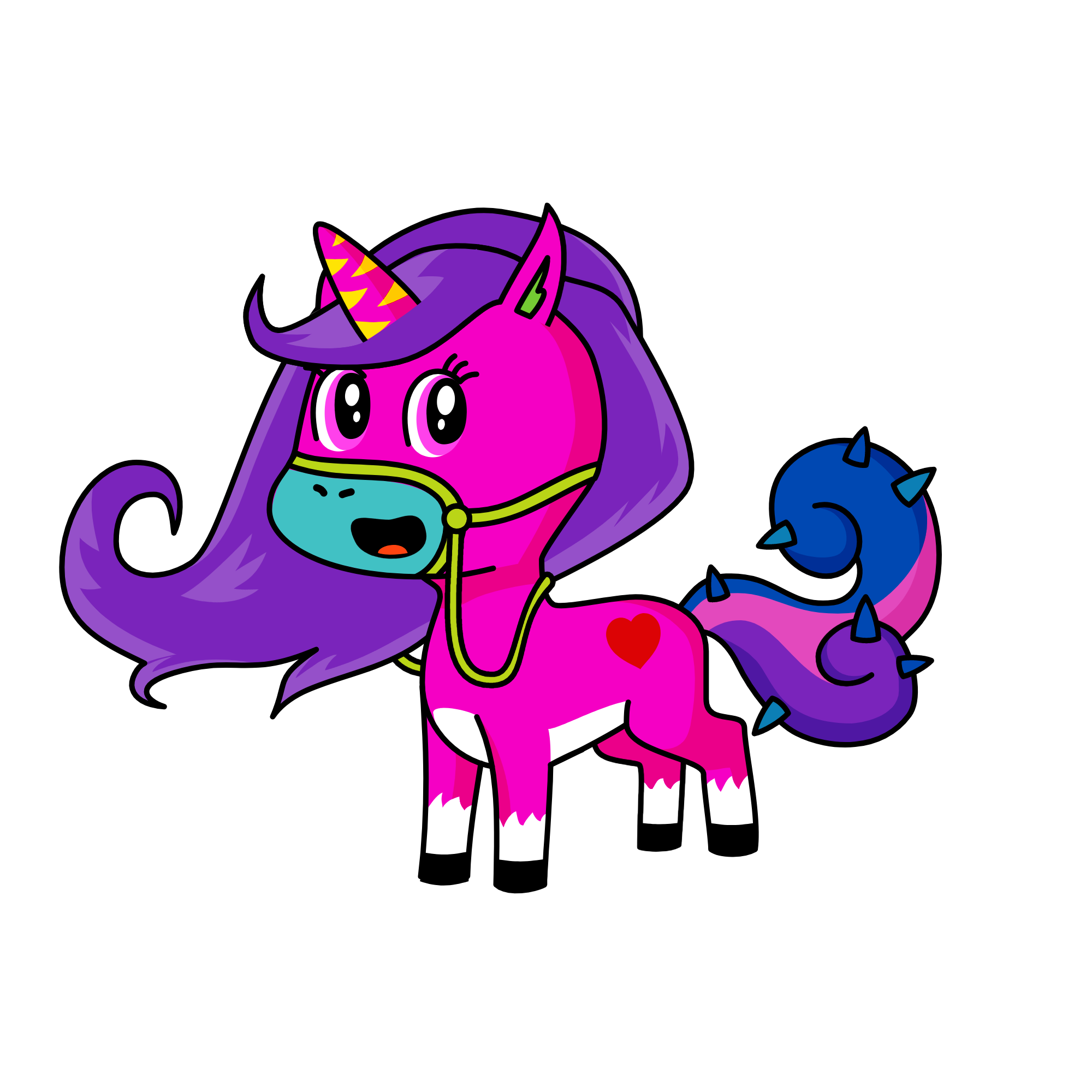 cute, the unicorn