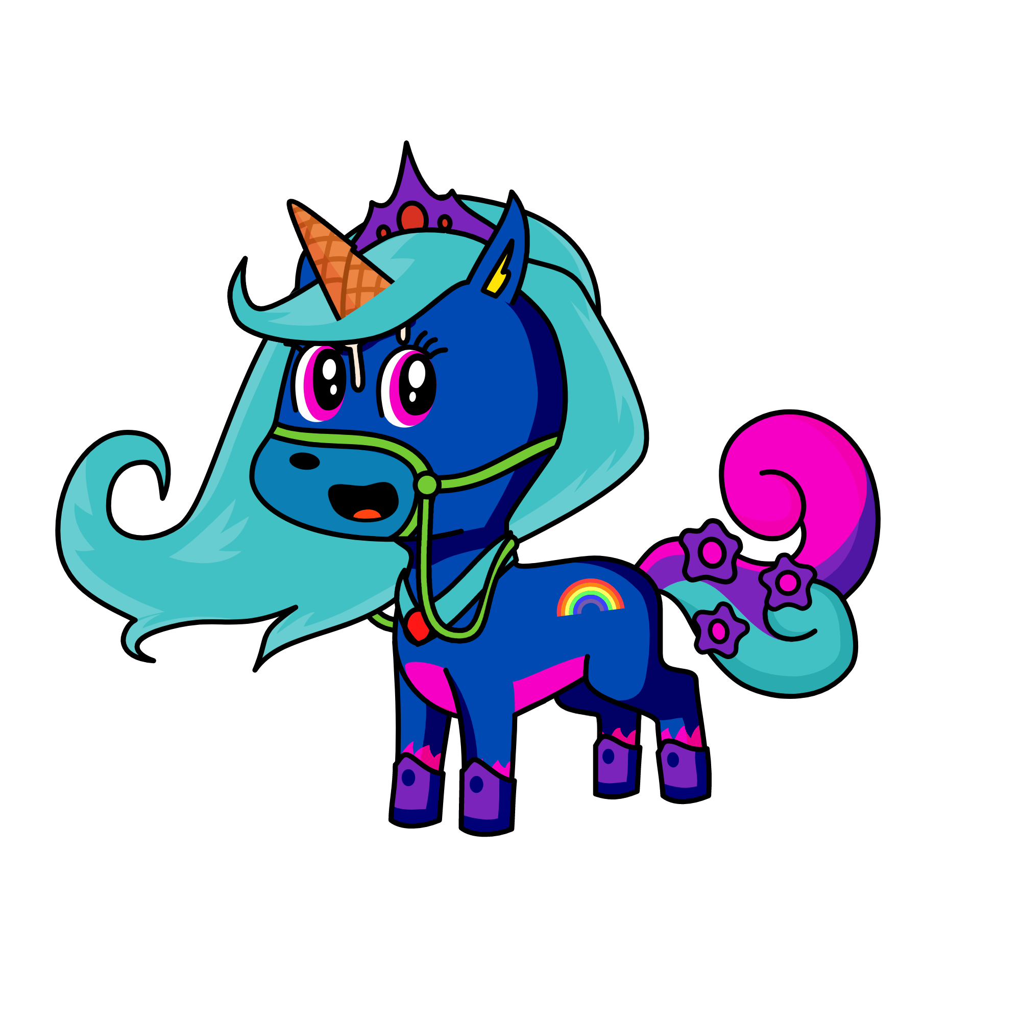 Elsablue, the unicorn