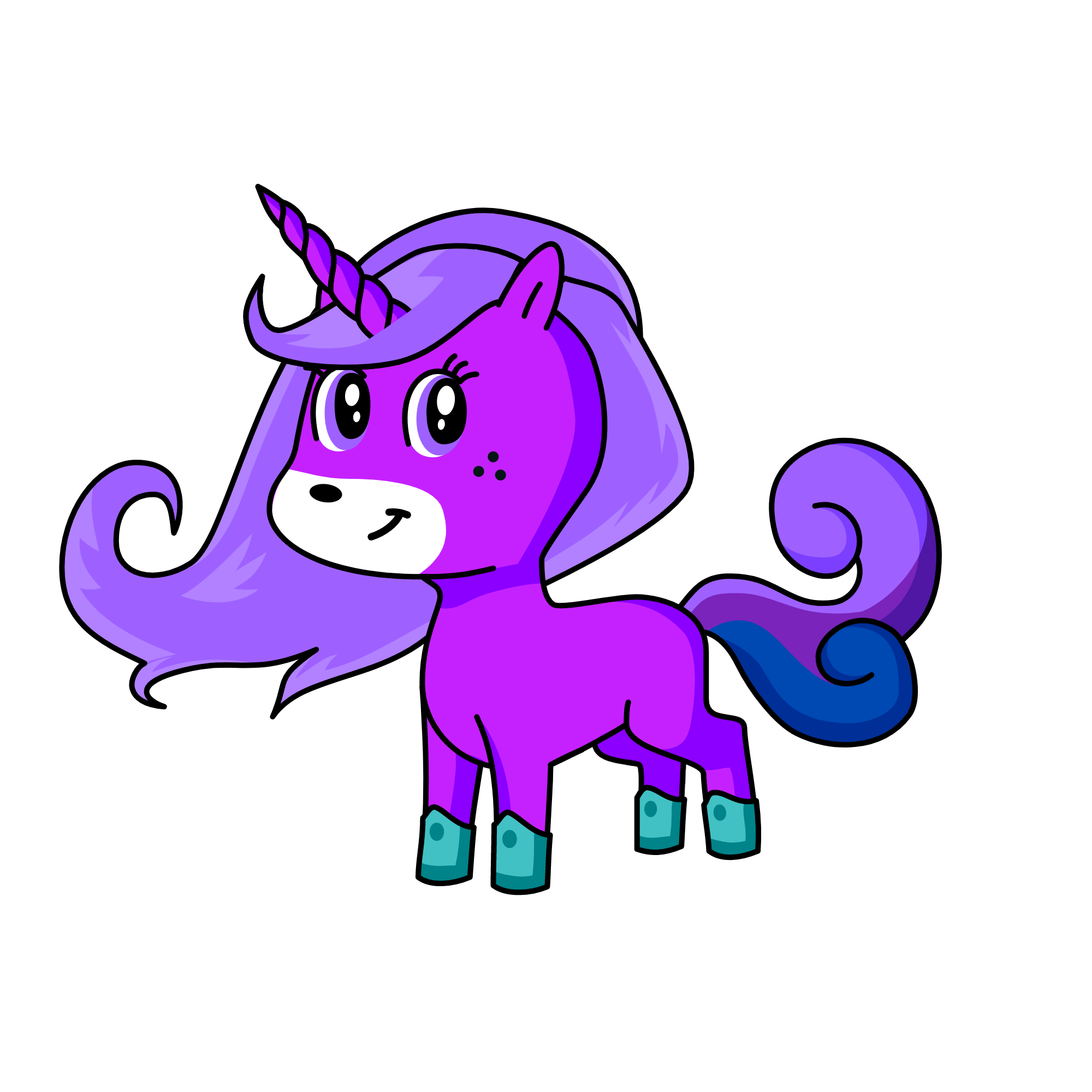 Lavender , the unicorn