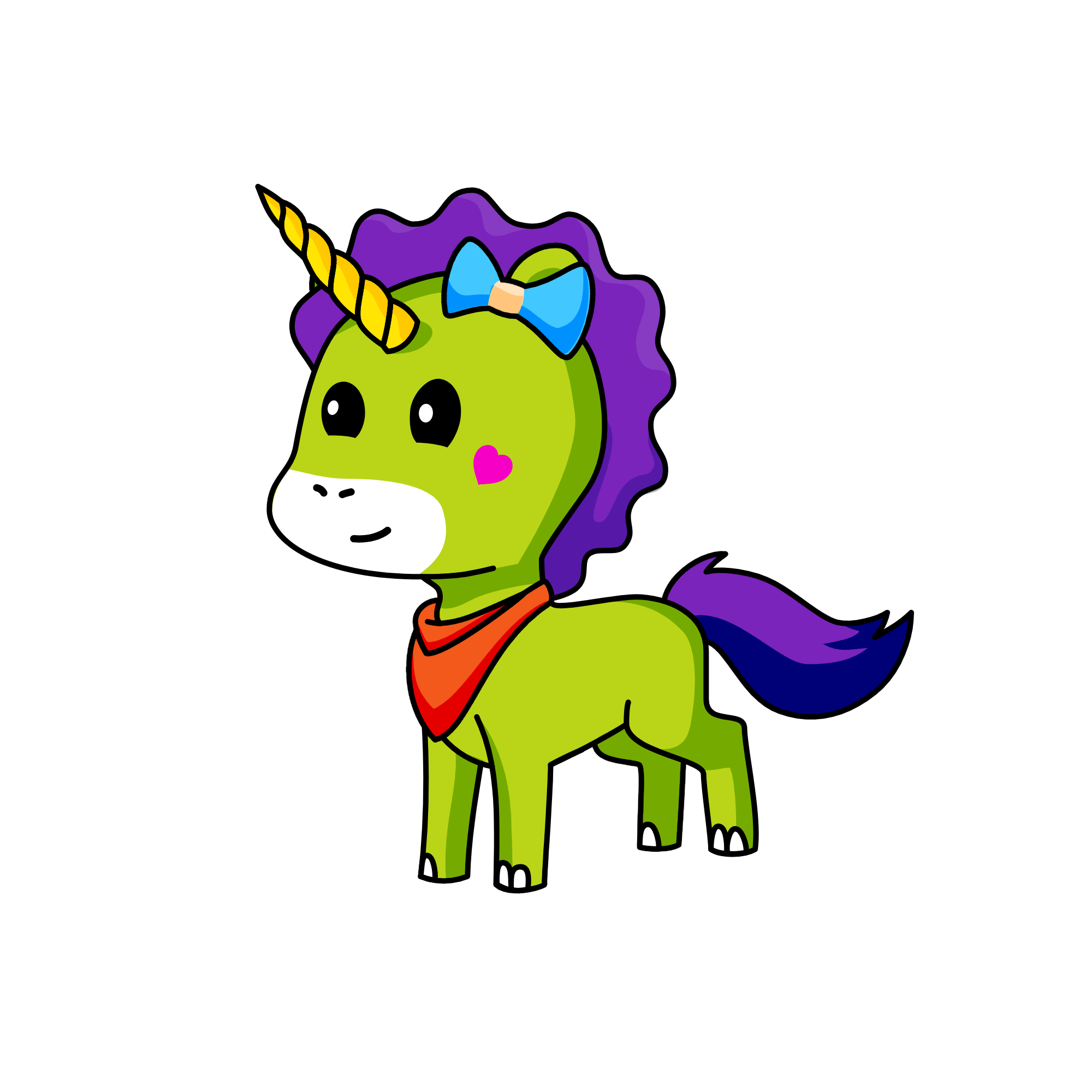 Sandy, the unicorn