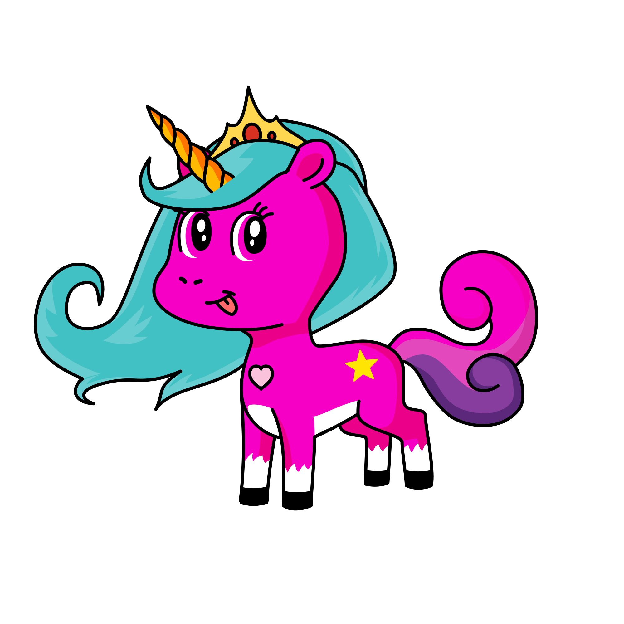 Glitter Bit, the unicorn