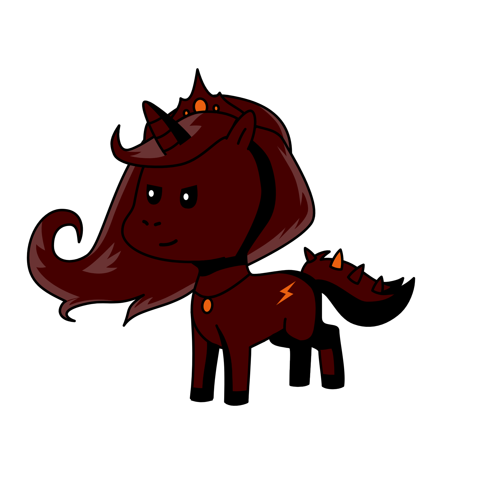 evil princess, the unicorn